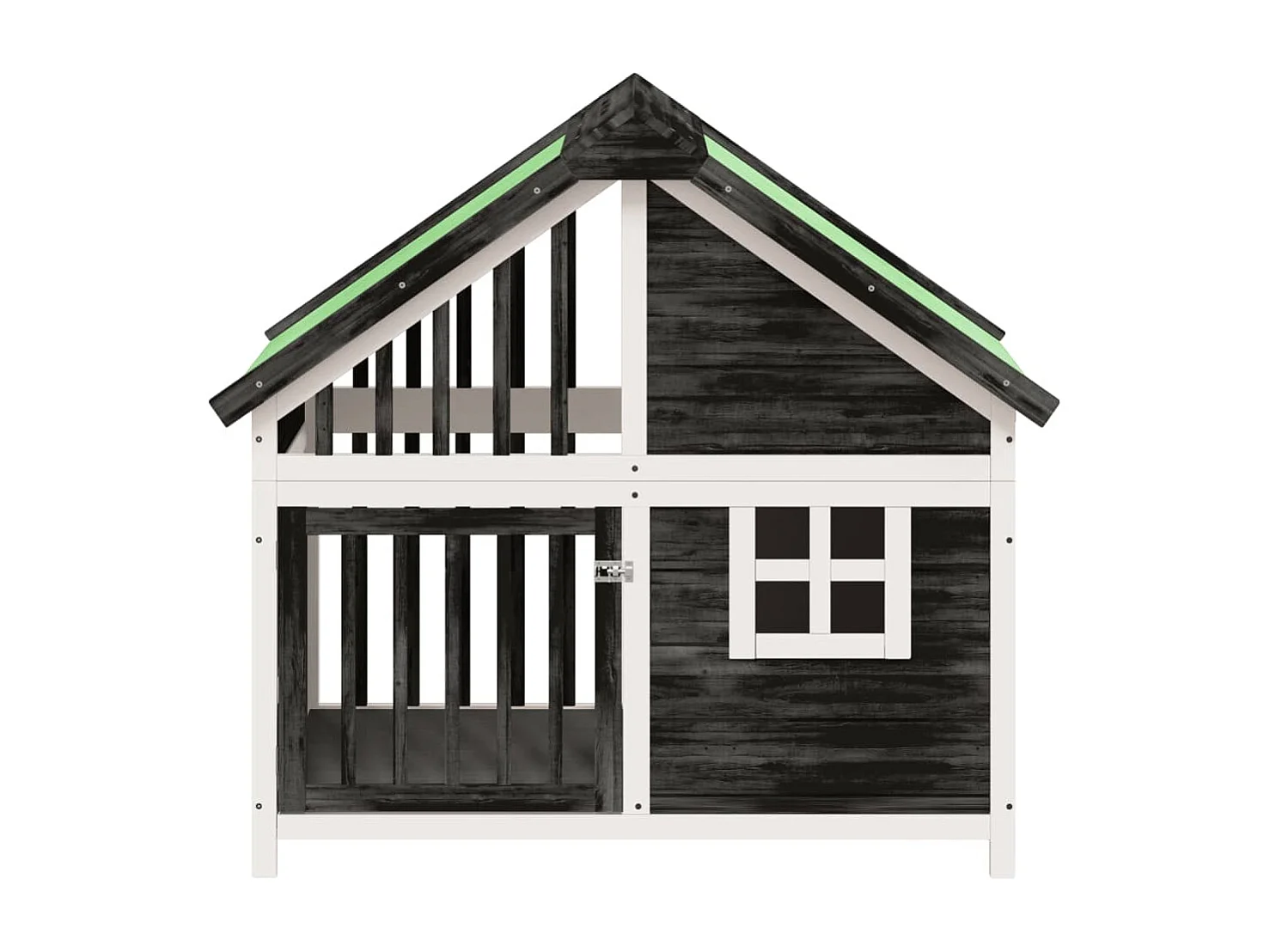 Casota para cães 96x60,5x87 cm pinho maciço cinzento PT714992