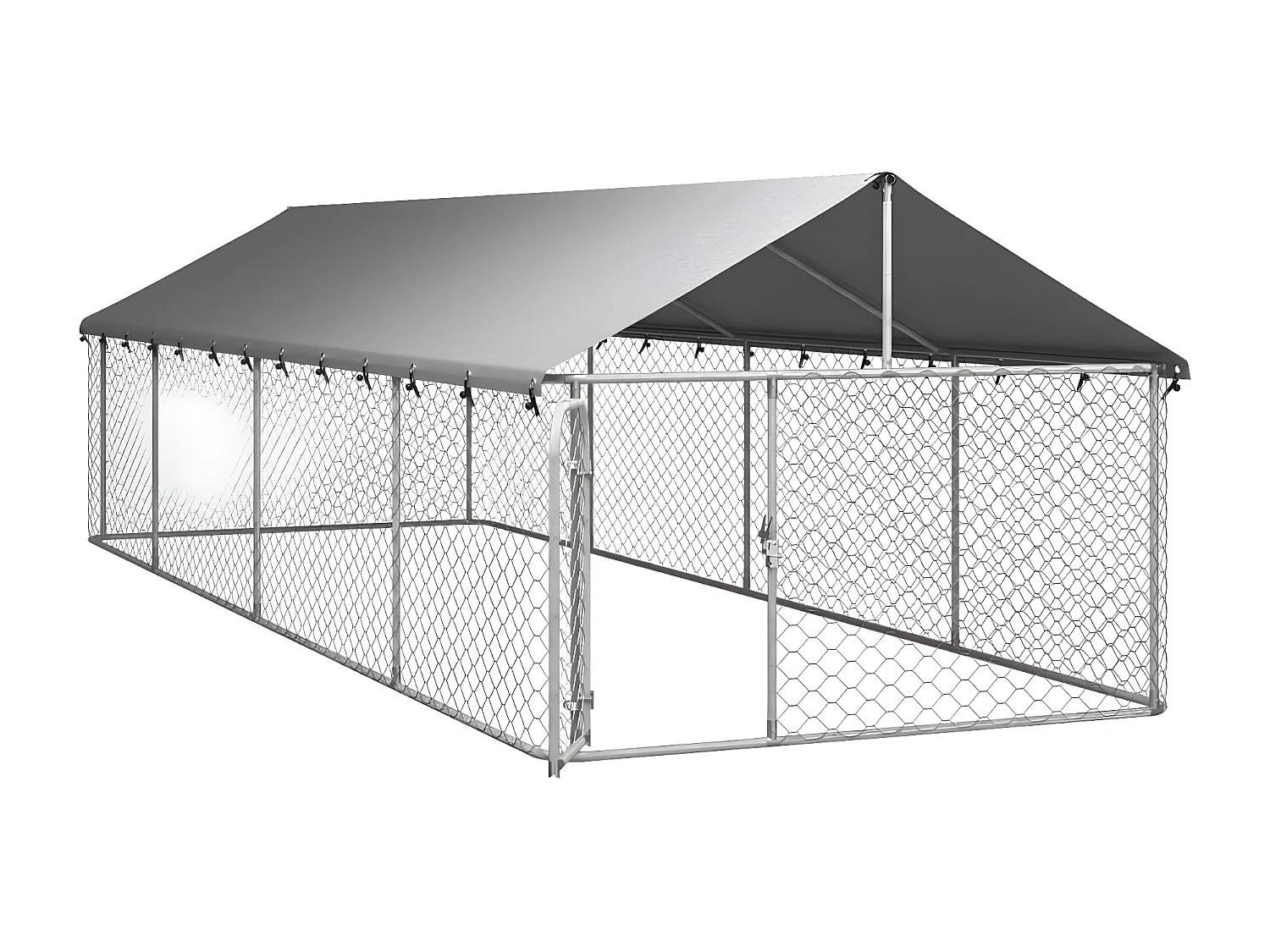 Chenil extérieur avec toit 600x200x150 cm RG3Q16401