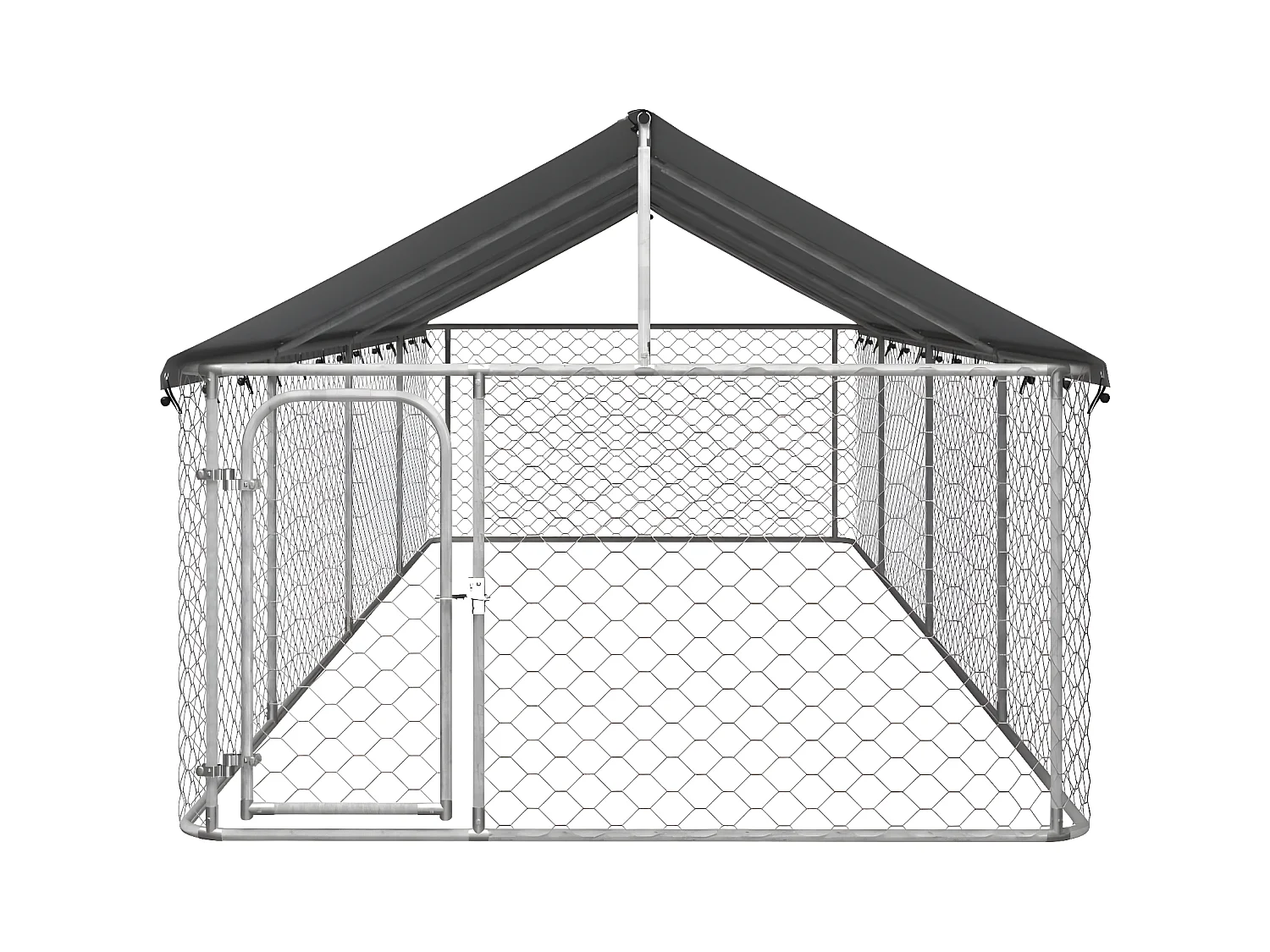 Chenil extérieur avec toit 600x200x150 cm RG3Q16401