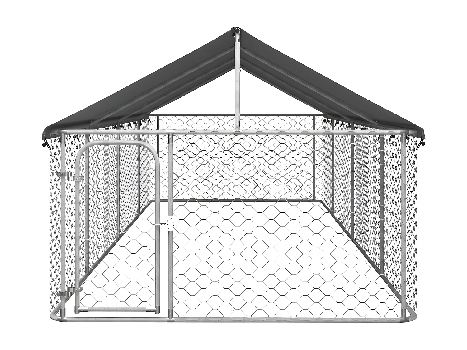Perrera de exterior con tejado 600x200x150 cm ES490509