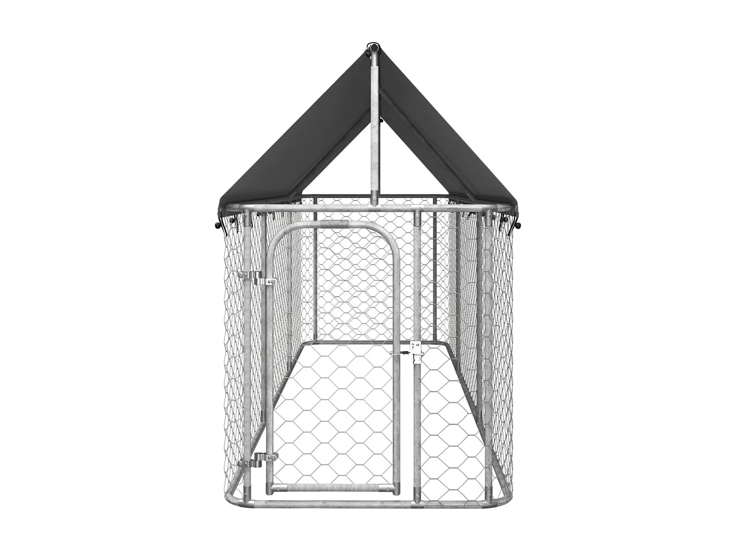 Perrera de exterior con tejado 400x100x150 cm ES988095