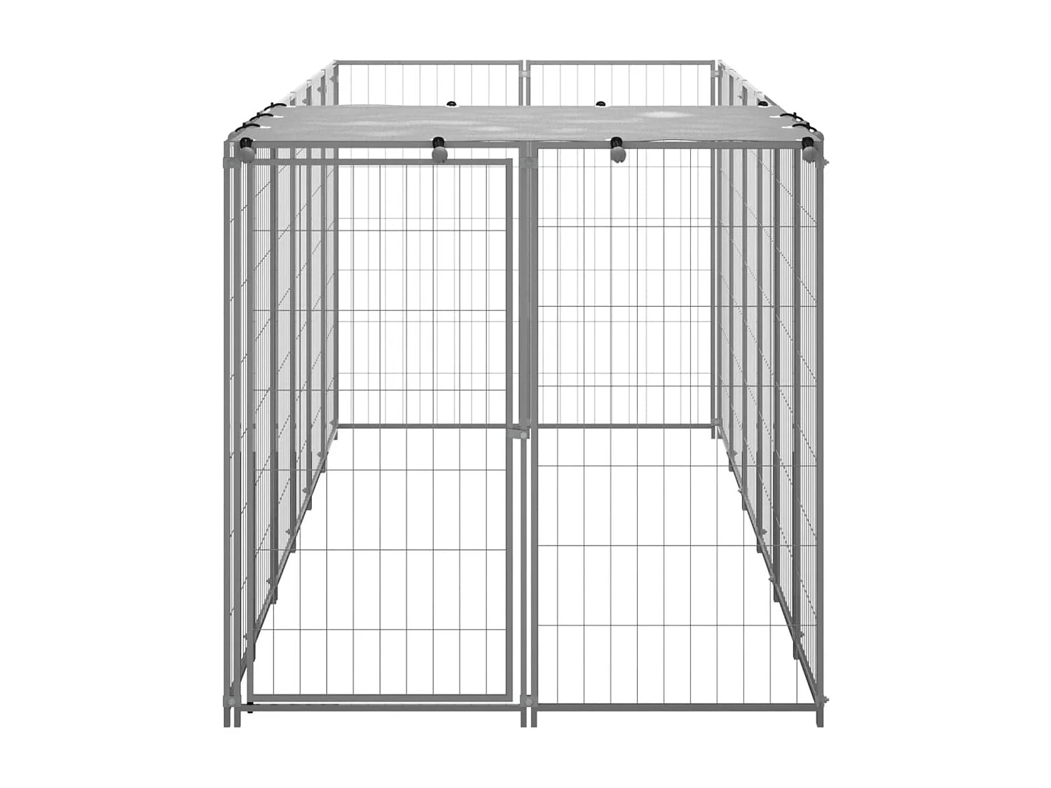 Chenil Argenté 330x110x110 cm Acier RG3Q80546