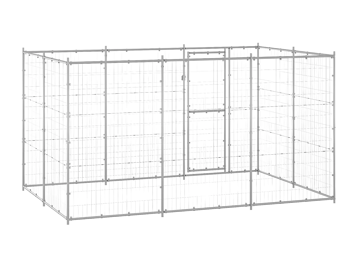 Chenil extérieur Acier galvanisé 7,26 m² RG3Q32582