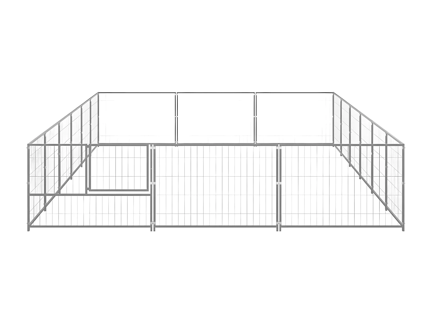 Chenil Argenté 18 m² Acier RG3Q51562