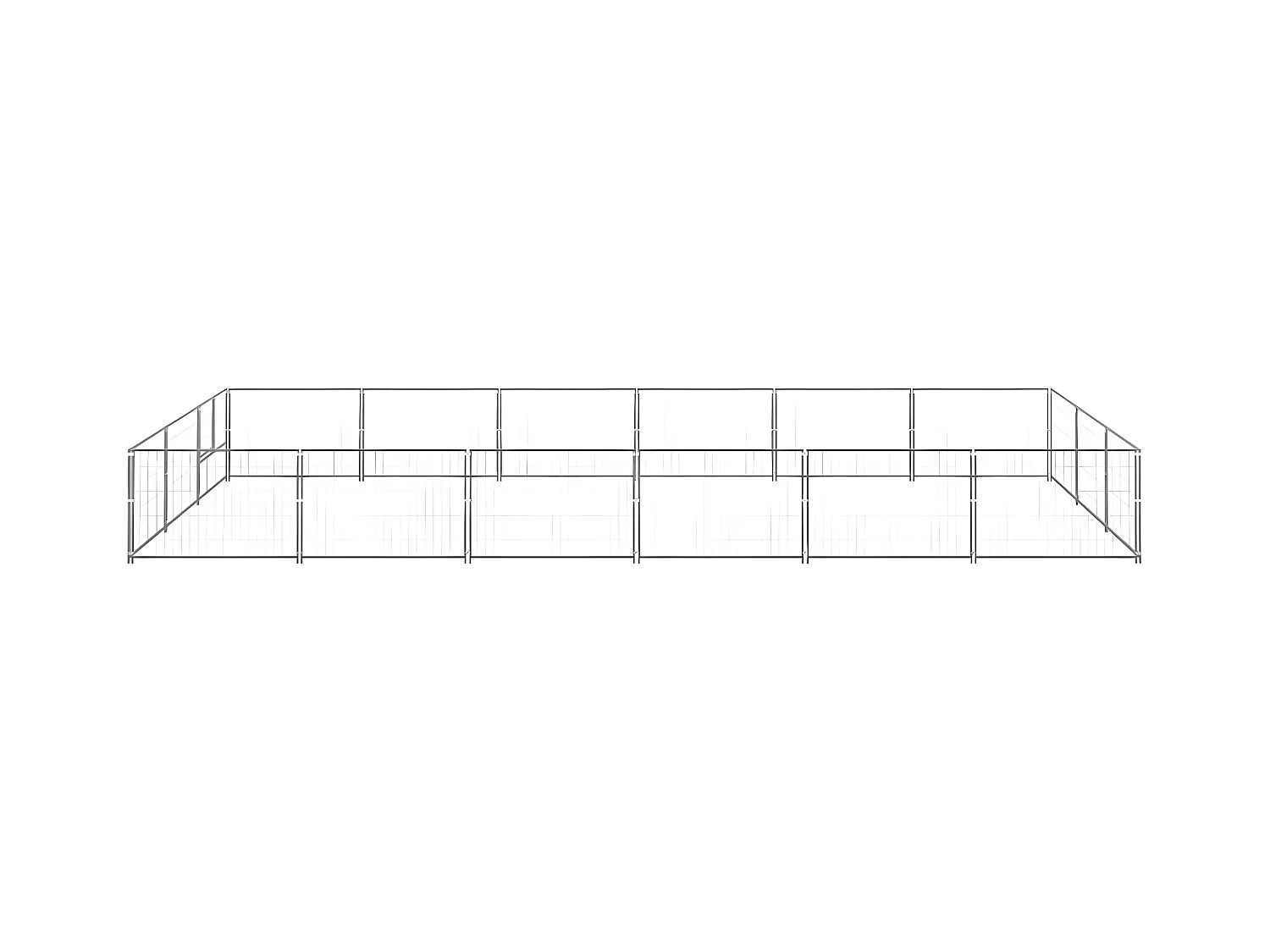 Chenil Argenté 18 m² Acier RG3Q51562