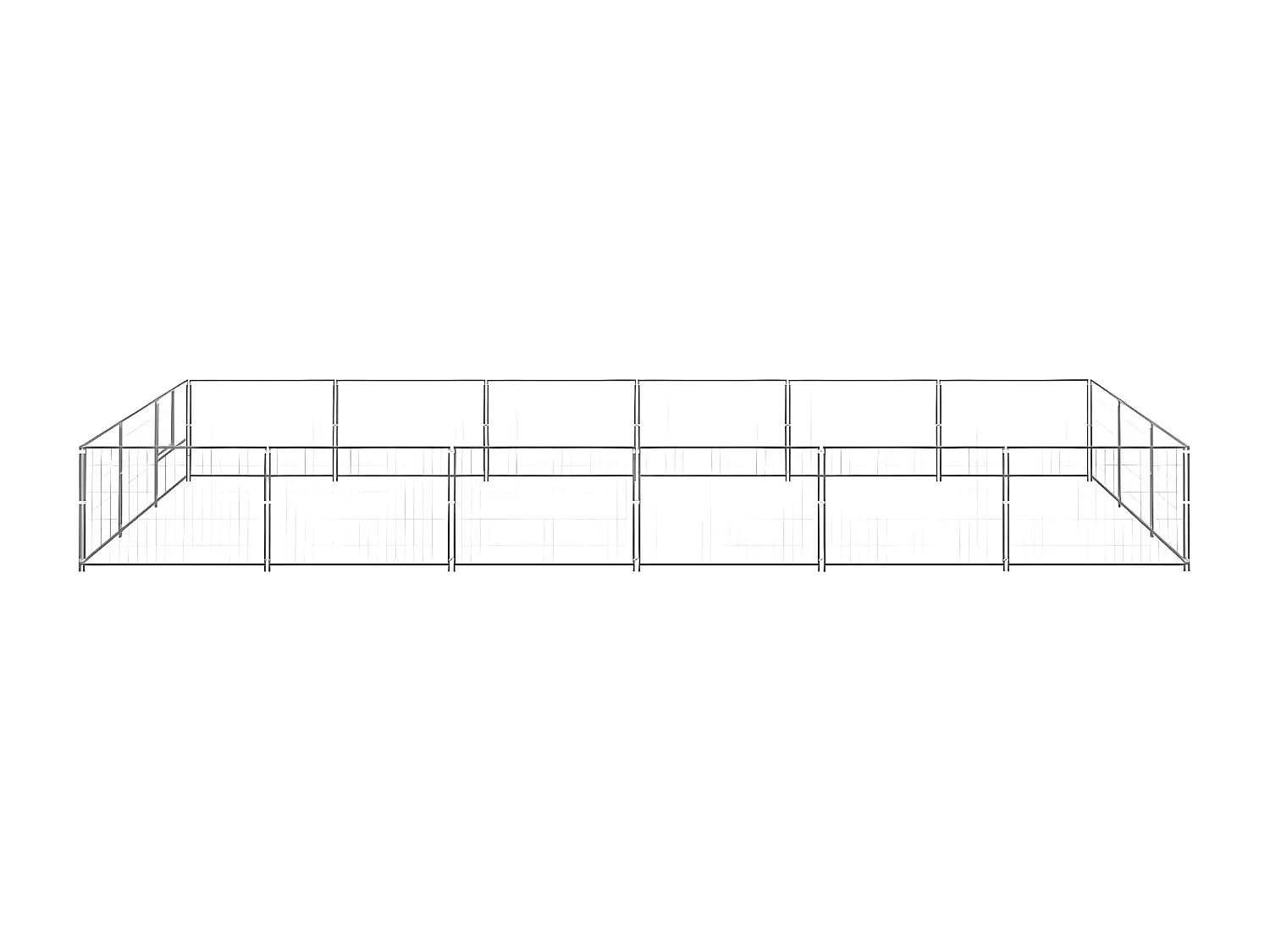 Chenil Argenté 18 m² Acier RG3Q51562