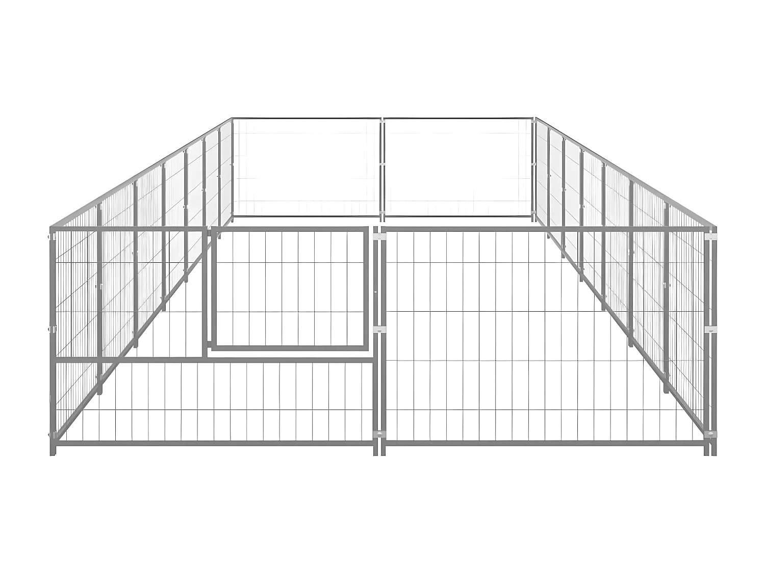 Chenil Argenté 14 m² Acier RG3Q90863
