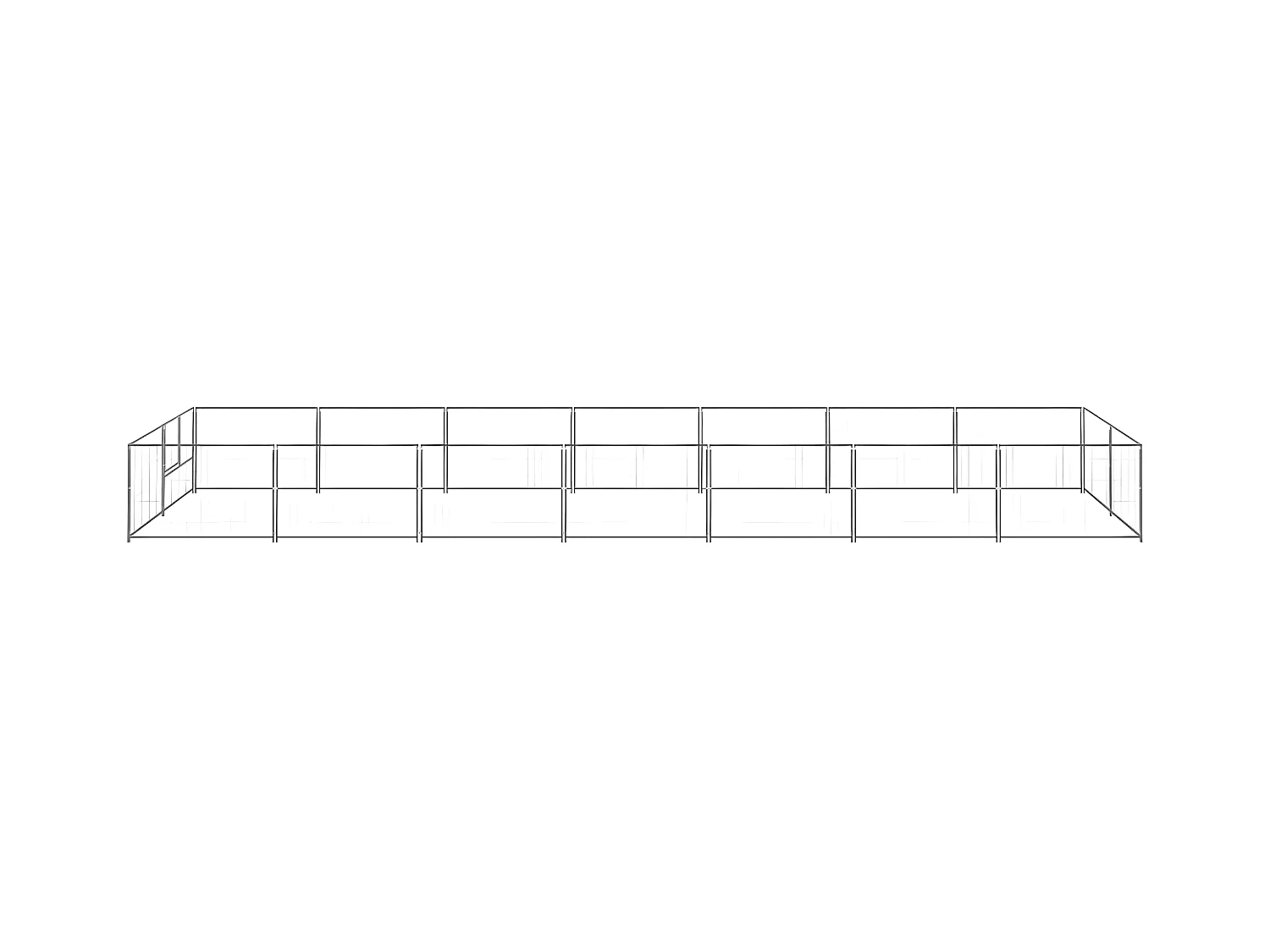 Chenil Argenté 14 m² Acier RG3Q90863