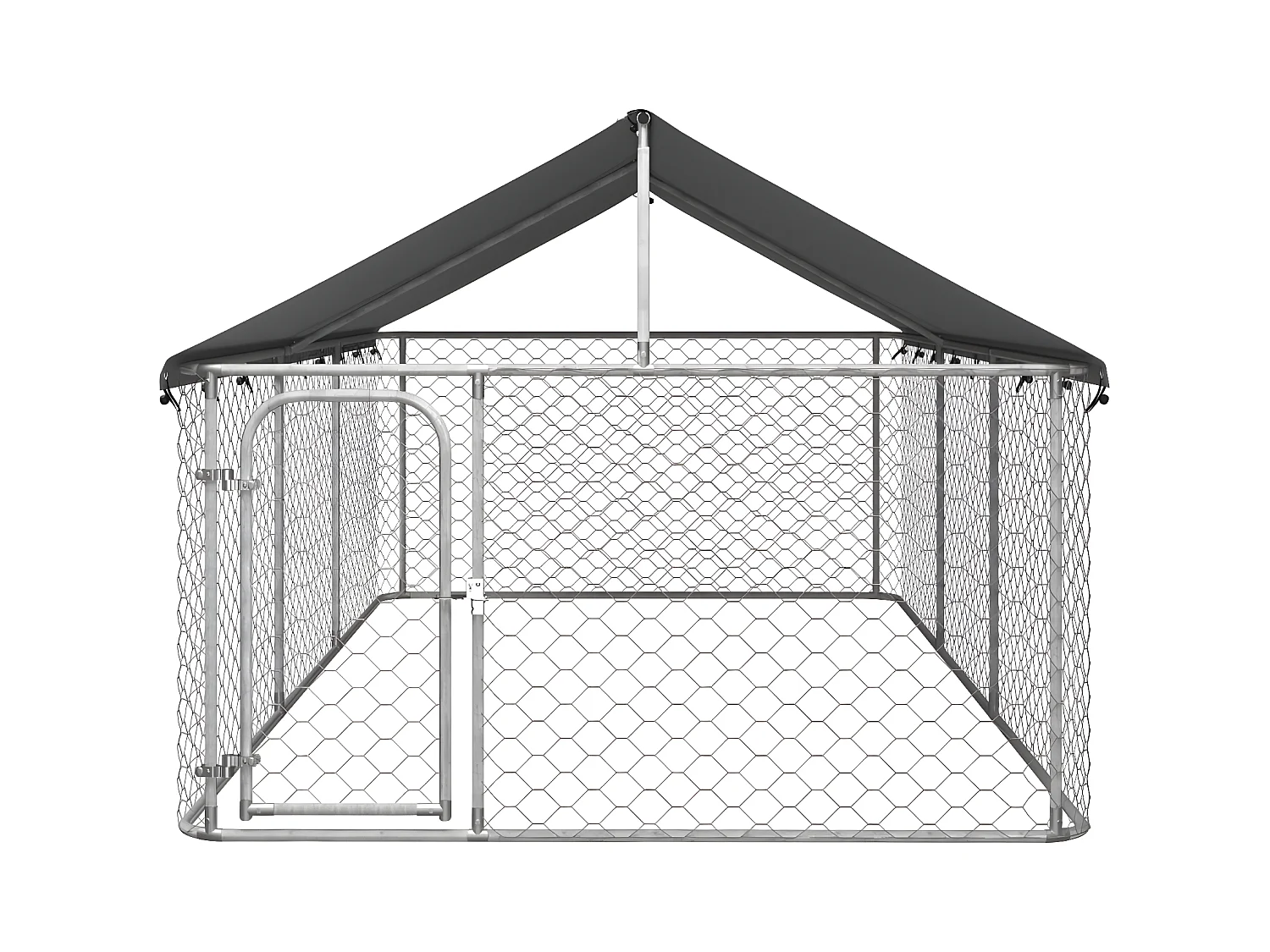 Chenil extérieur avec toit 400x200x150 cm RG3Q71713