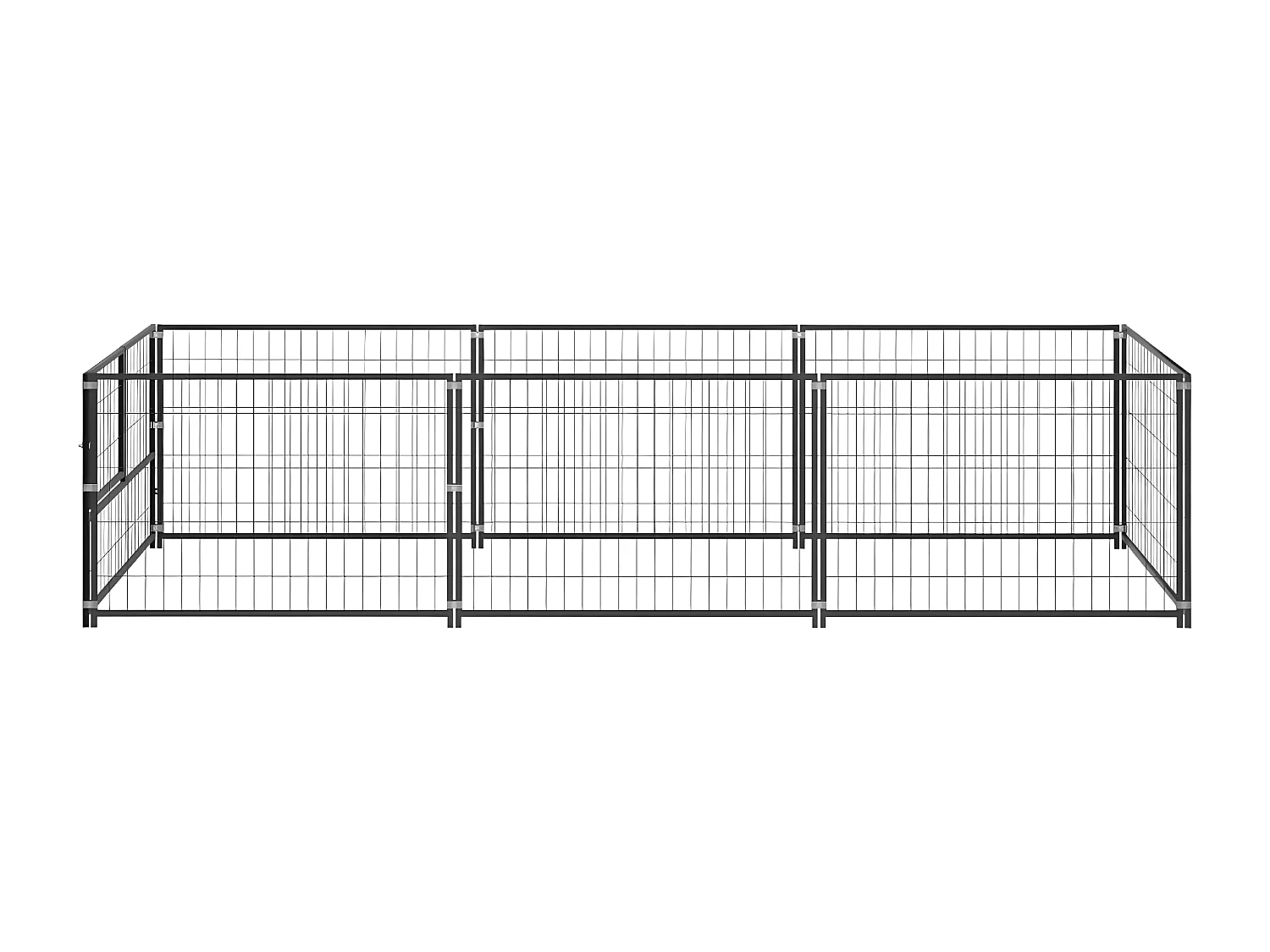 Chenil Noir 3 m² Acier RG3Q79935