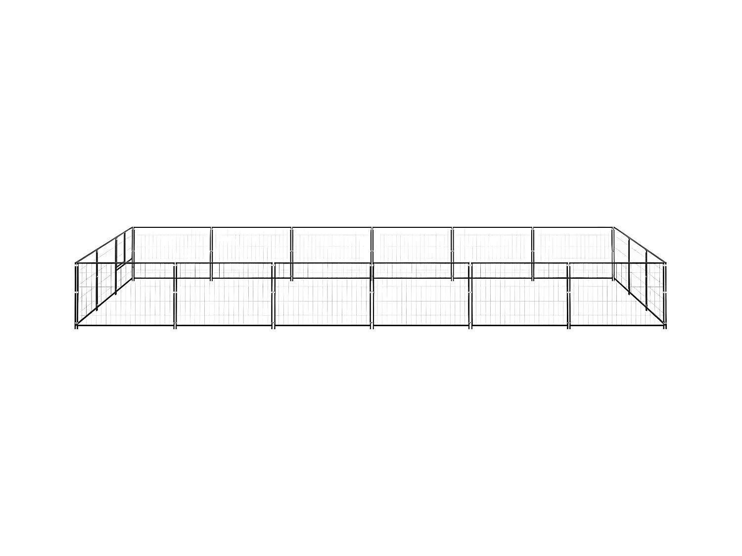 Chenil Noir 18 m² Acier RG3Q59037
