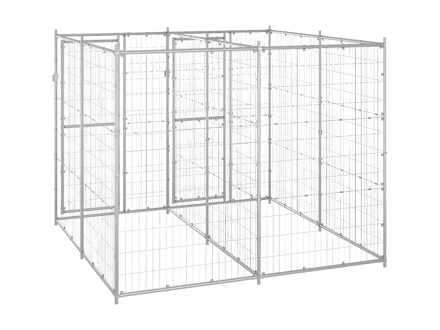 Chenil extérieur Acier galvanisé 4,84 m² RG3Q10194