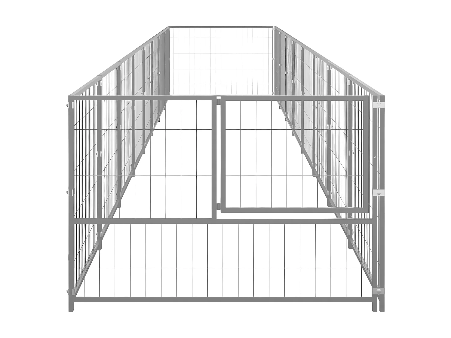 Chenil Argenté 8 m² Acier RG3Q73576