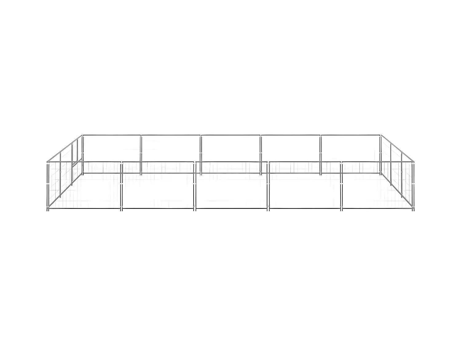 Chenil Argenté 15 m² Acier RG3Q90087