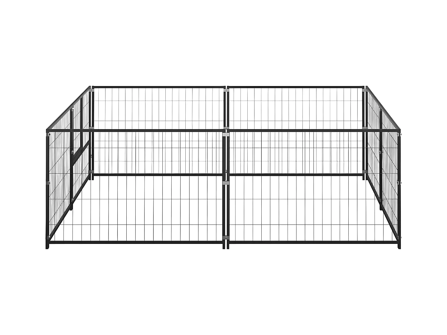 Chenil Noir 4 m² Acier RG3Q94249