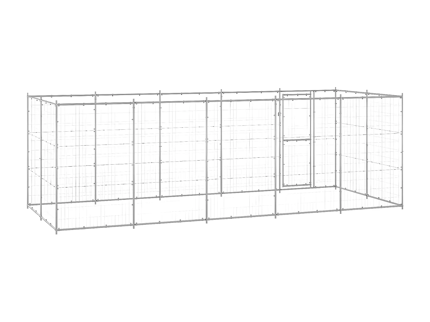 Chenil extérieur Acier galvanisé 12,1 m² RG3Q12594