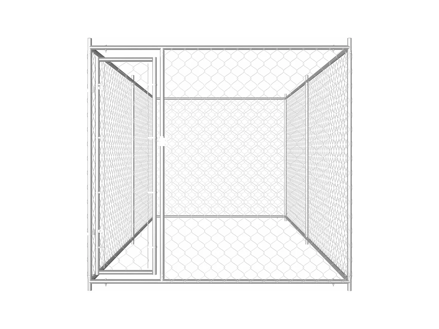Chenil d'extérieur pour chiens 382x192x185 cm RG3Q73436