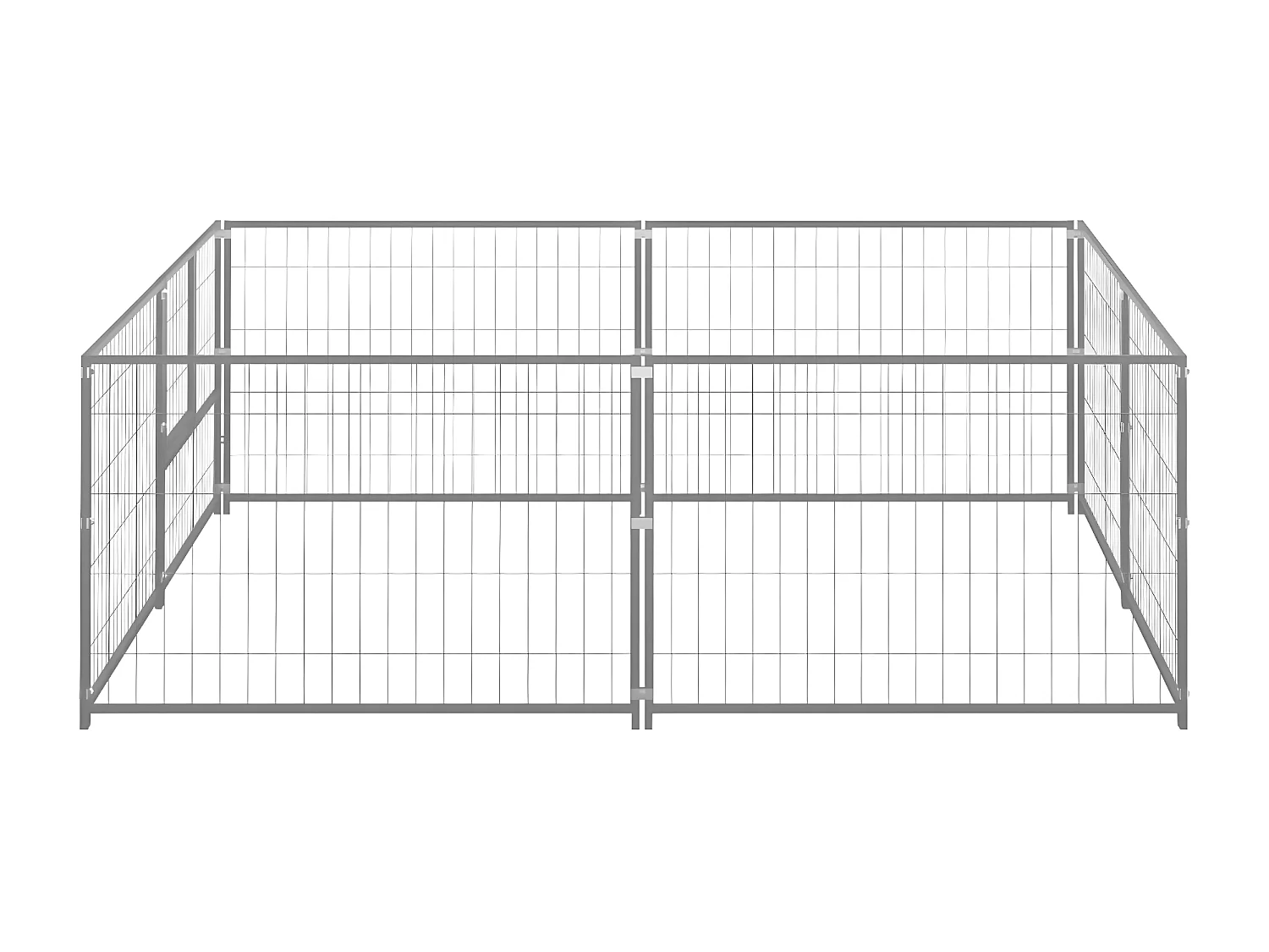 Chenil Argenté 4 m² Acier RG3Q43272