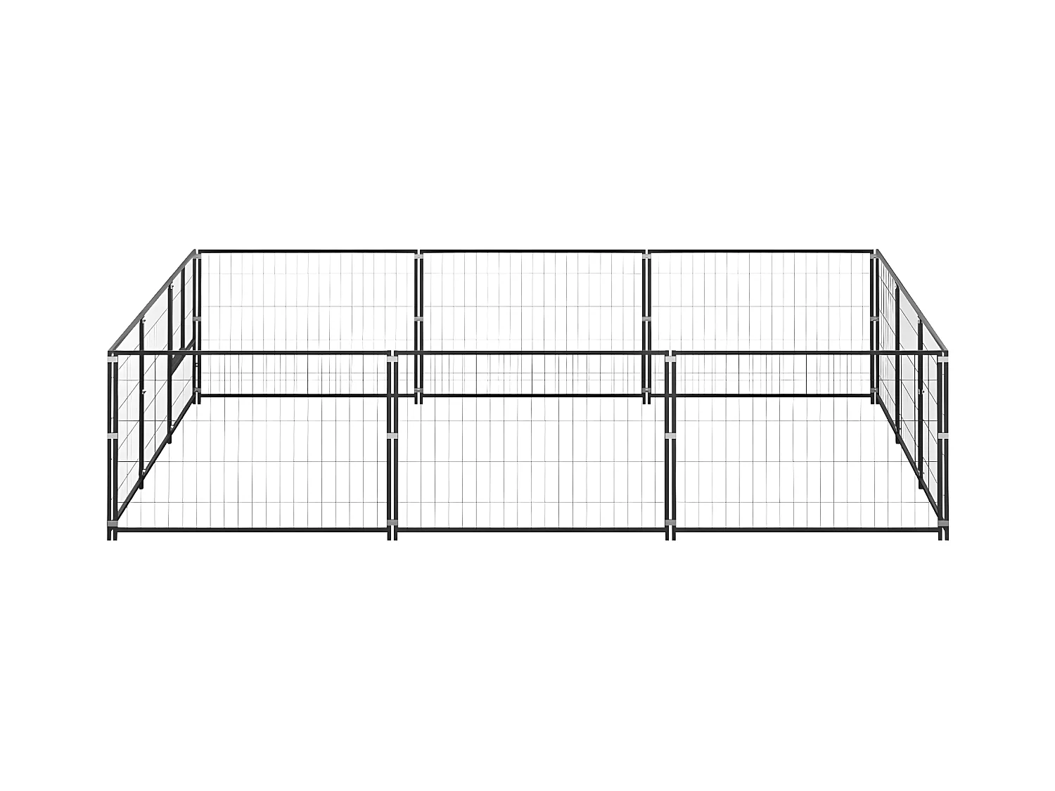 Chenil Noir 9 m² Acier RG3Q36637