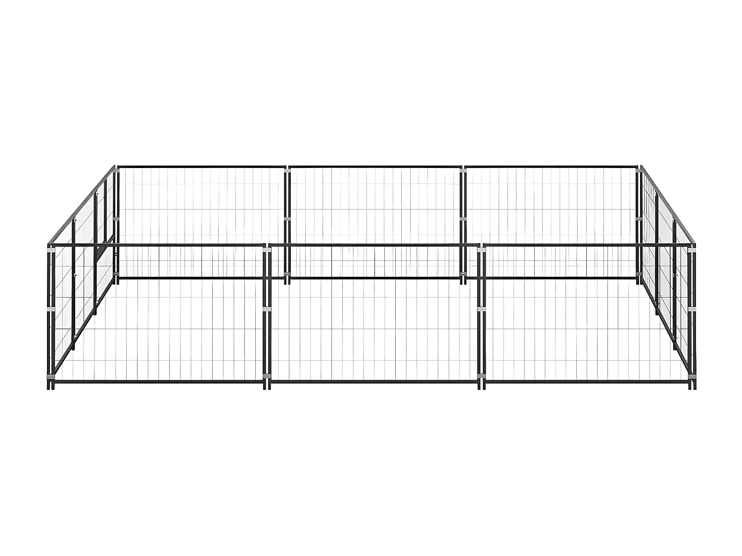 Chenil Noir 9 m² Acier RG3Q36637