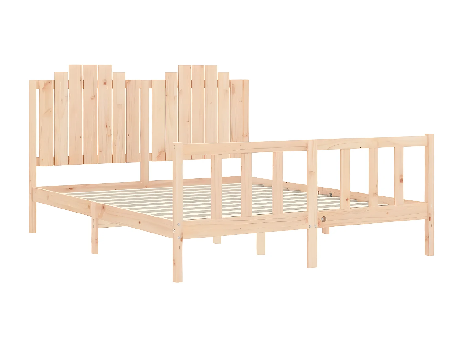 Caseta para perros madera maciza de pino marrón 96x87x80,5 cm ES763326