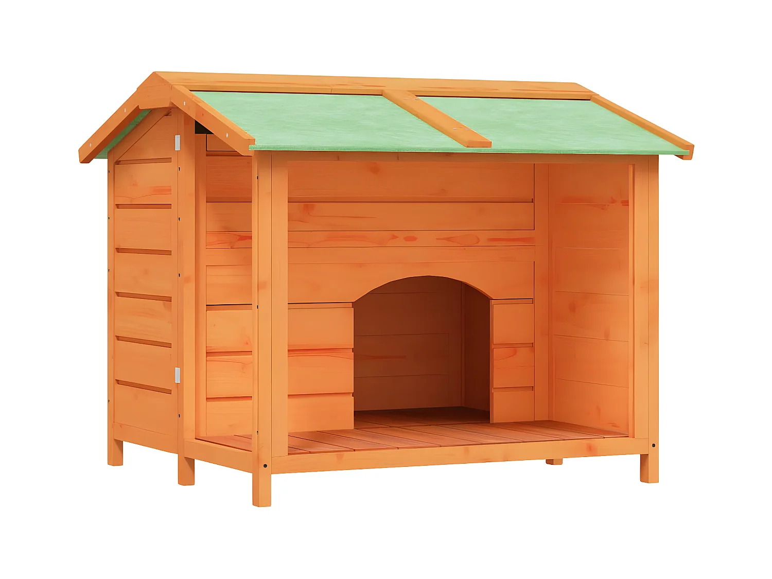Chenil marron 96x87x80,5 cm bois de pin solide RG3Q31042