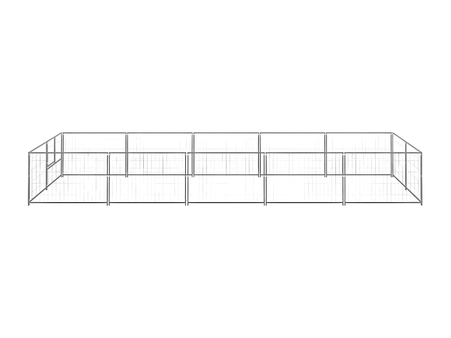 Chenil Argenté 10 m² Acier RG3Q71958