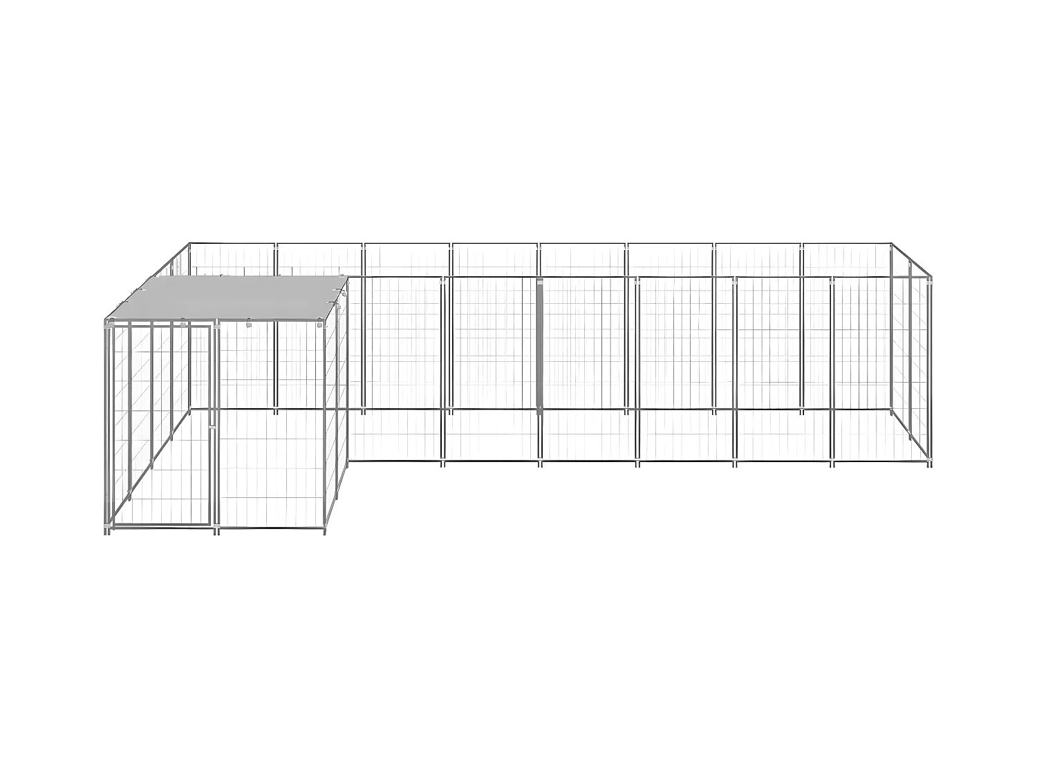 Chenil Argenté 6,05 m² Acier RG3Q35290