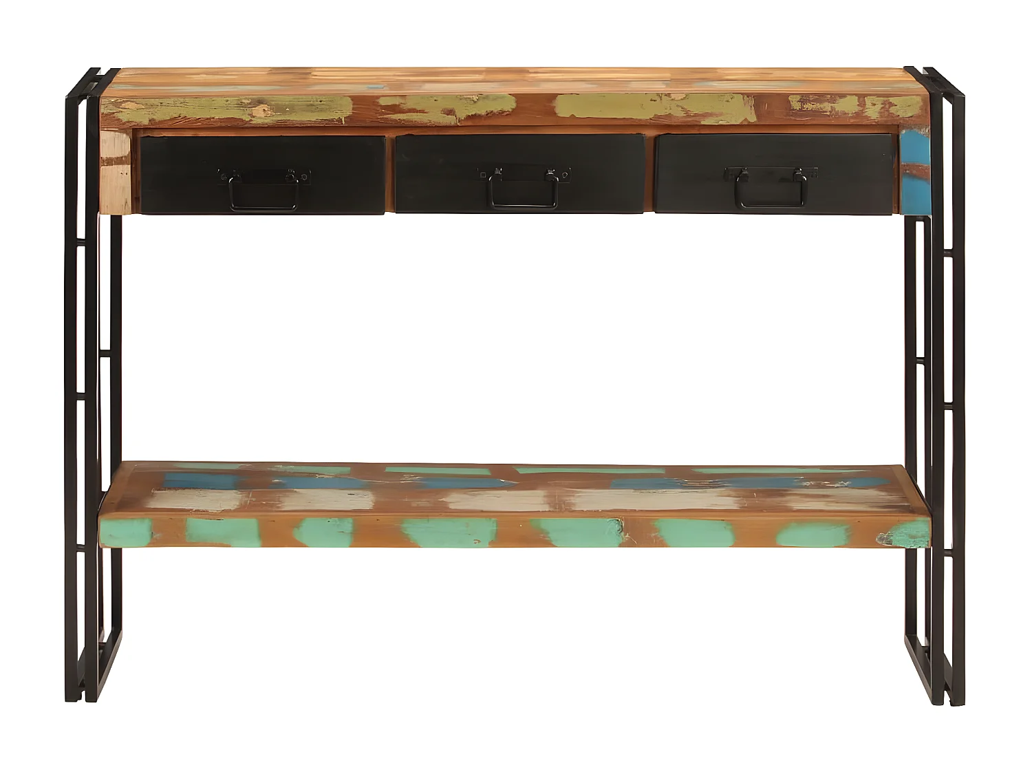 Konsolentisch,Flurtisch 110x30x76 cm Altholz Massiv -gkd848654