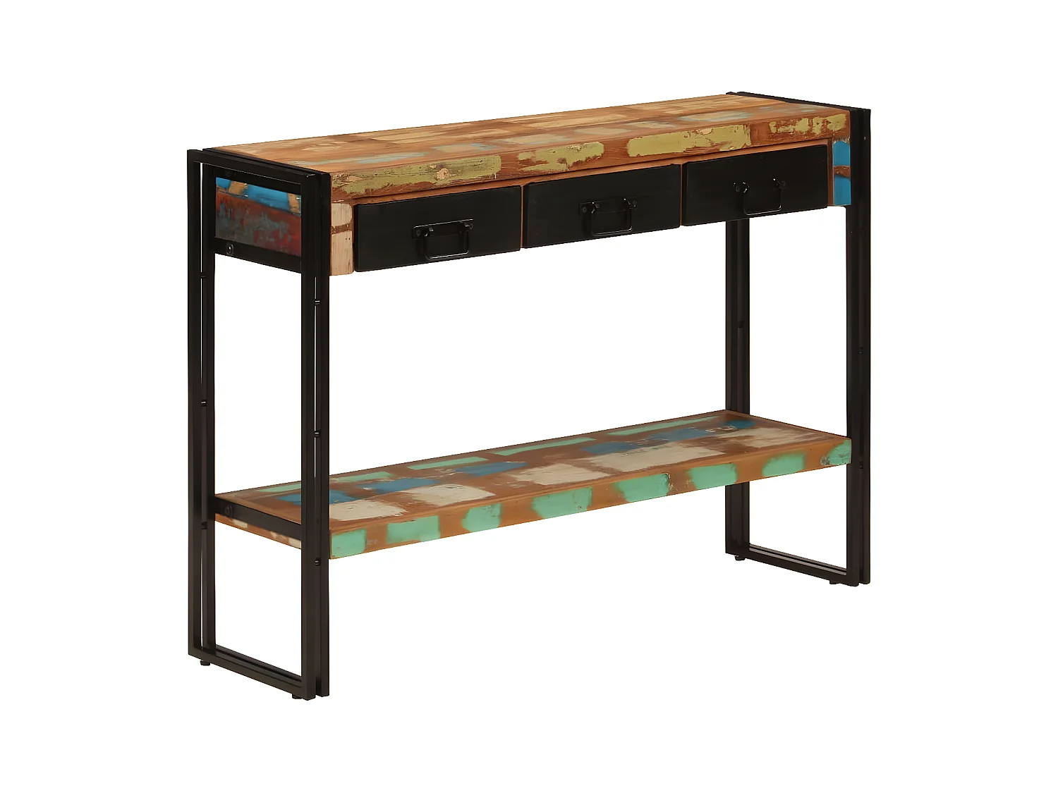 Table console 110x30x76 cm Bois massif de récupération GHR26606