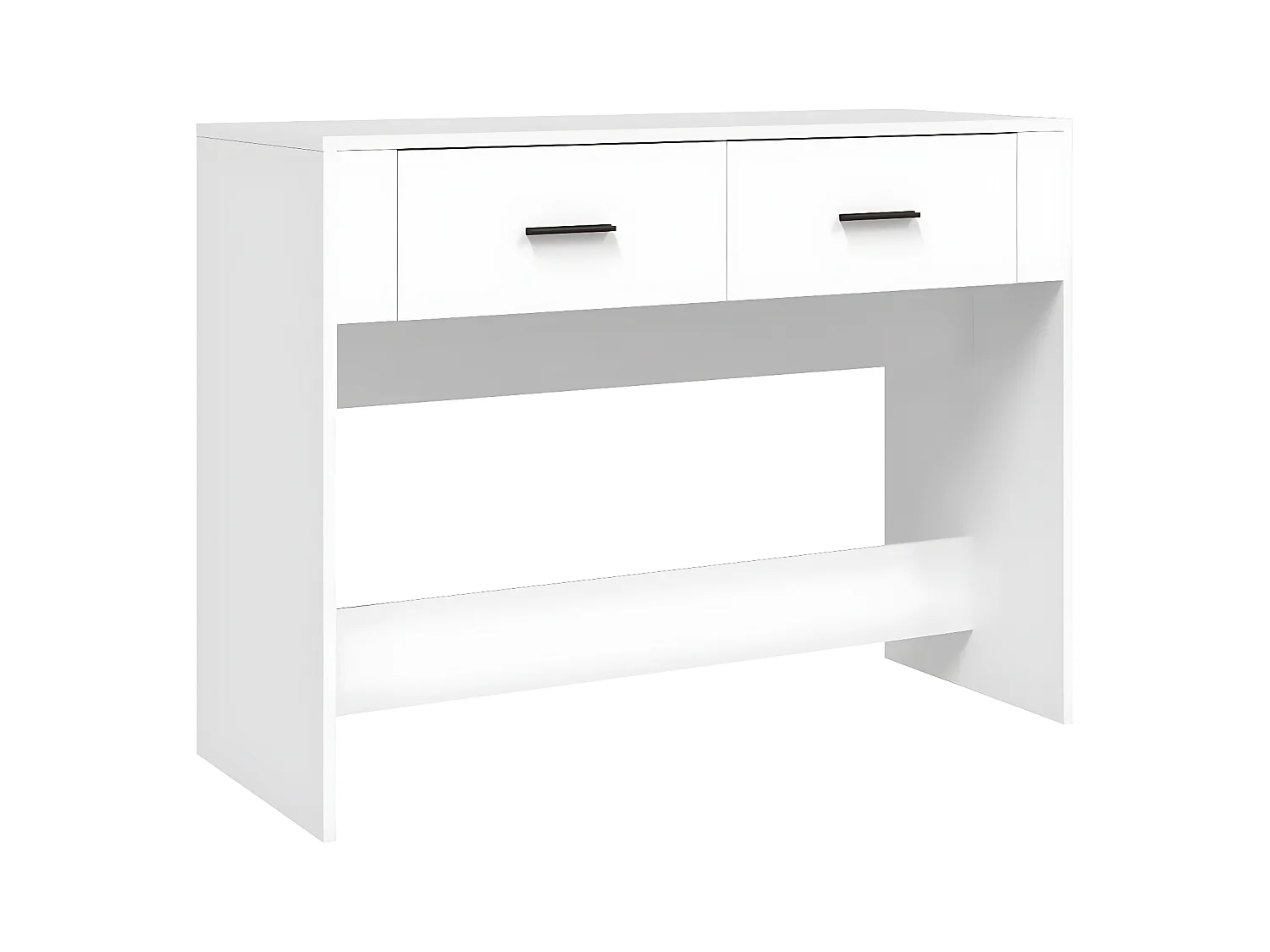 Table console Blanc 100x39x75 cm Bois d'ingénierie GHR37890