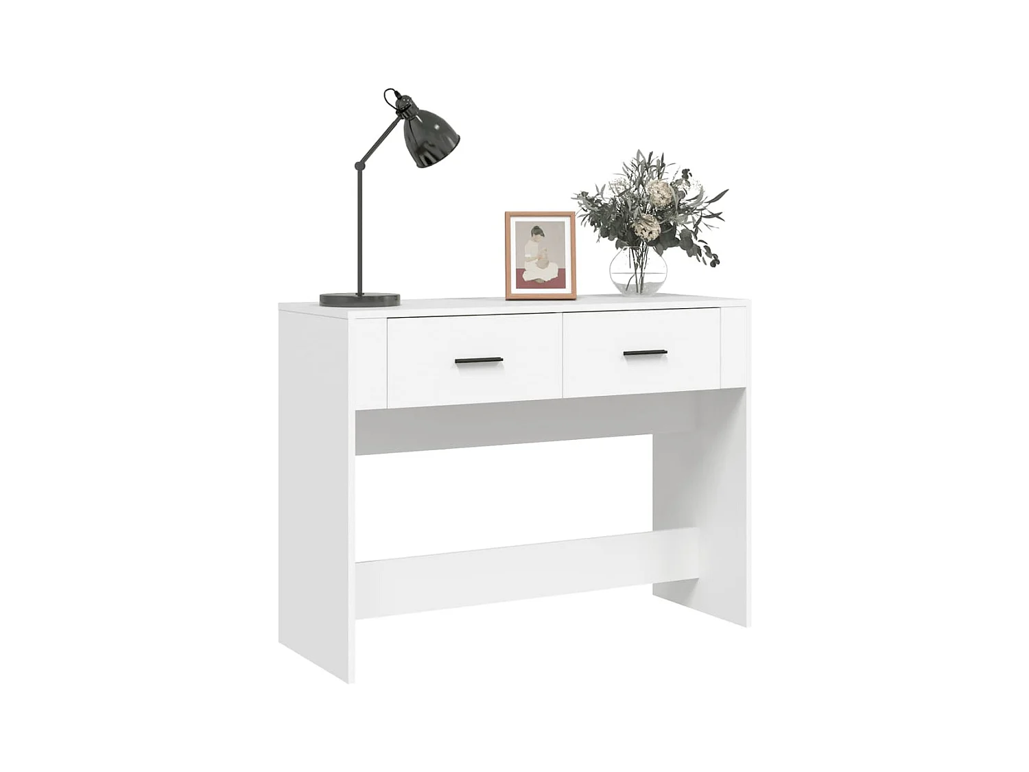 Konsolentisch,Flurtisch Weiß 100x39x75 cm Holzwerkstoff -gkd49707