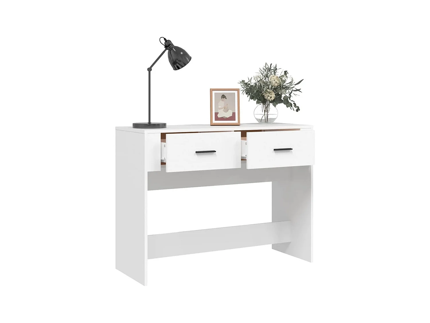 Konsolentisch,Flurtisch Weiß 100x39x75 cm Holzwerkstoff -gkd49707