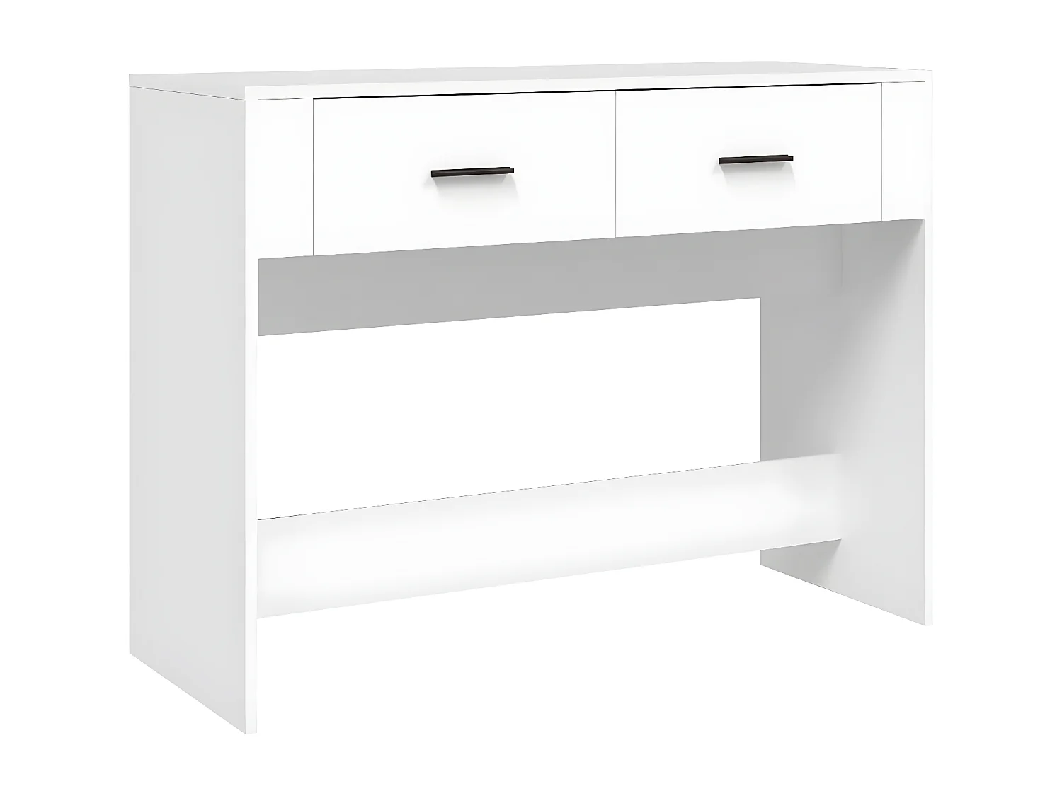 Table console Blanc 100x39x75 cm Bois d'ingénierie GHR37890
