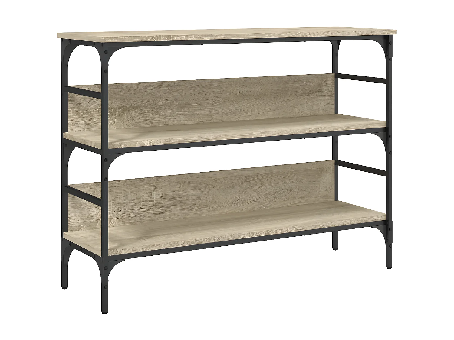 Table console chêne sonoma 100x32x75 cm bois d'ingénierie GHR97723