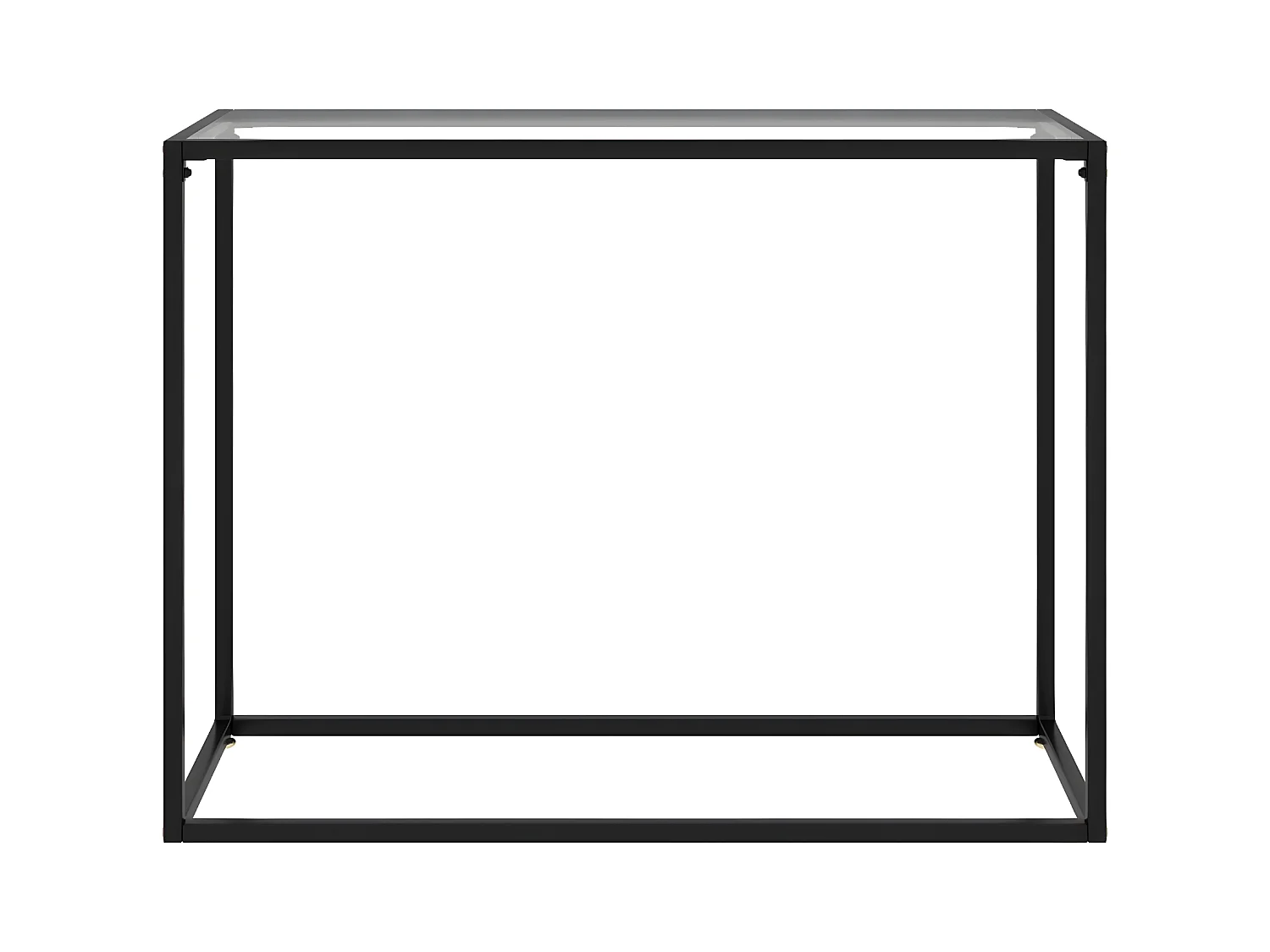 Mesa consola vidrio templado transparente 100x35x75 cm ES317823