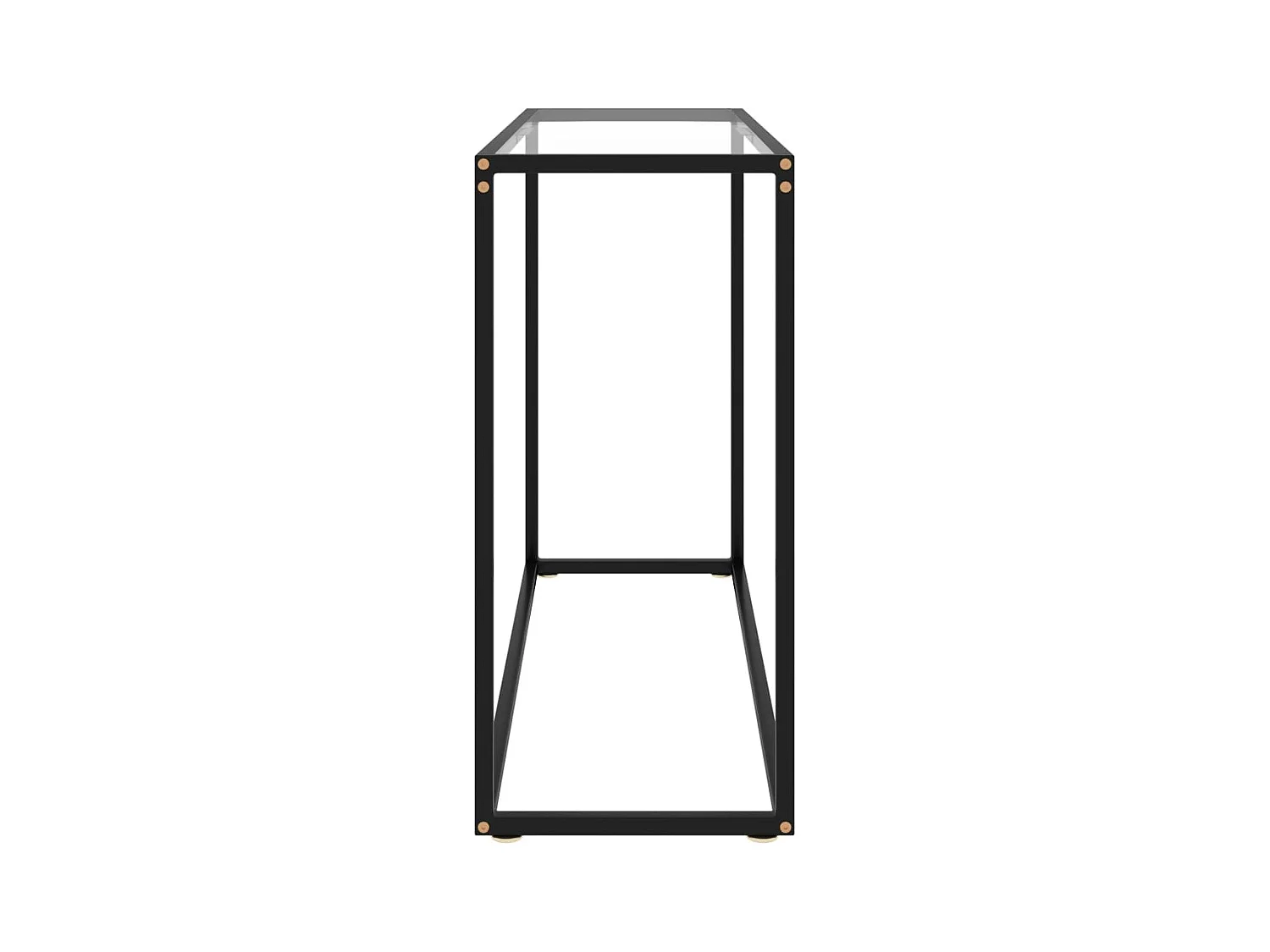 Mesa consola vidrio templado transparente 100x35x75 cm ES317823