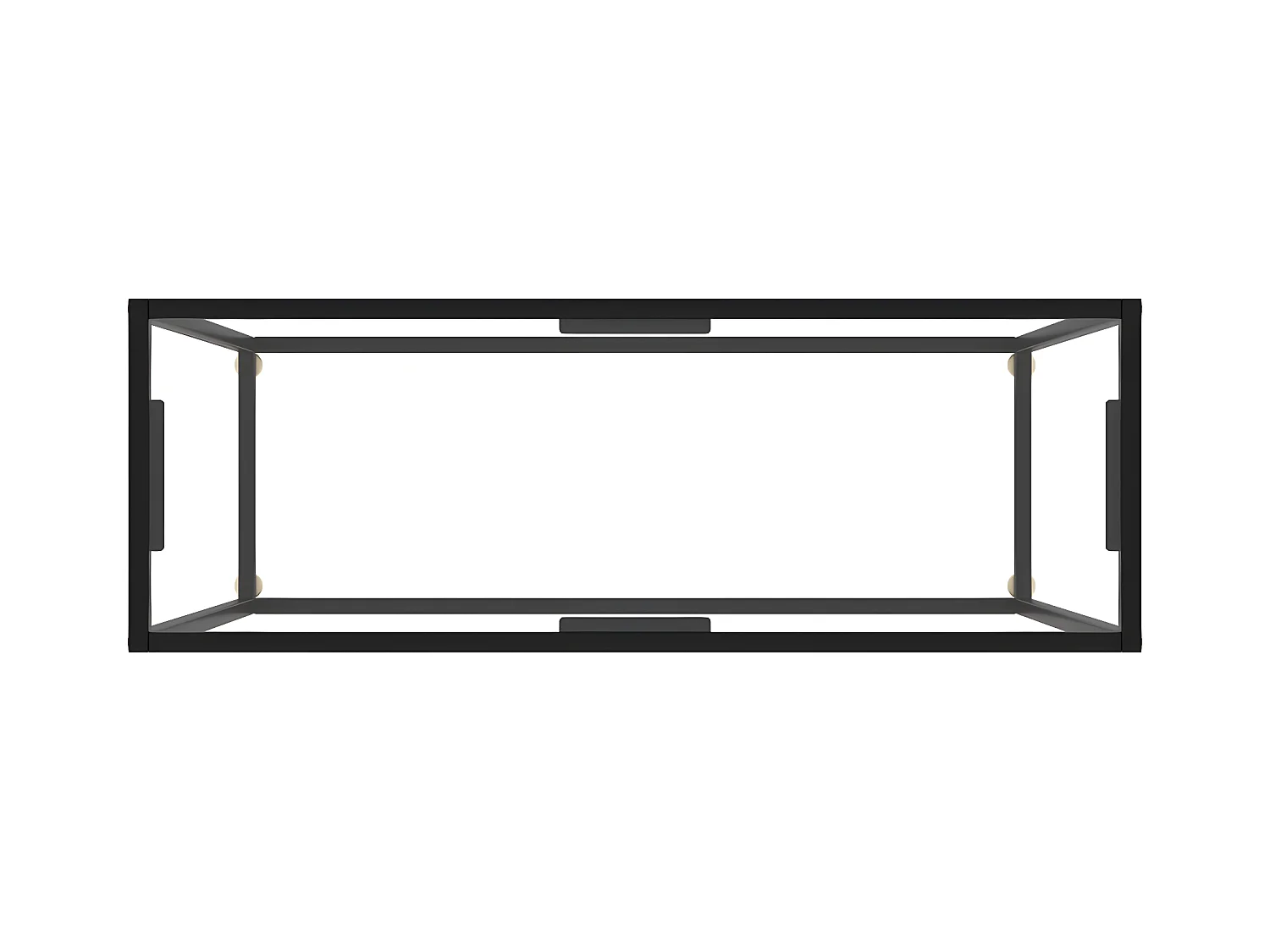 Mesa consola vidrio templado transparente 100x35x75 cm ES317823