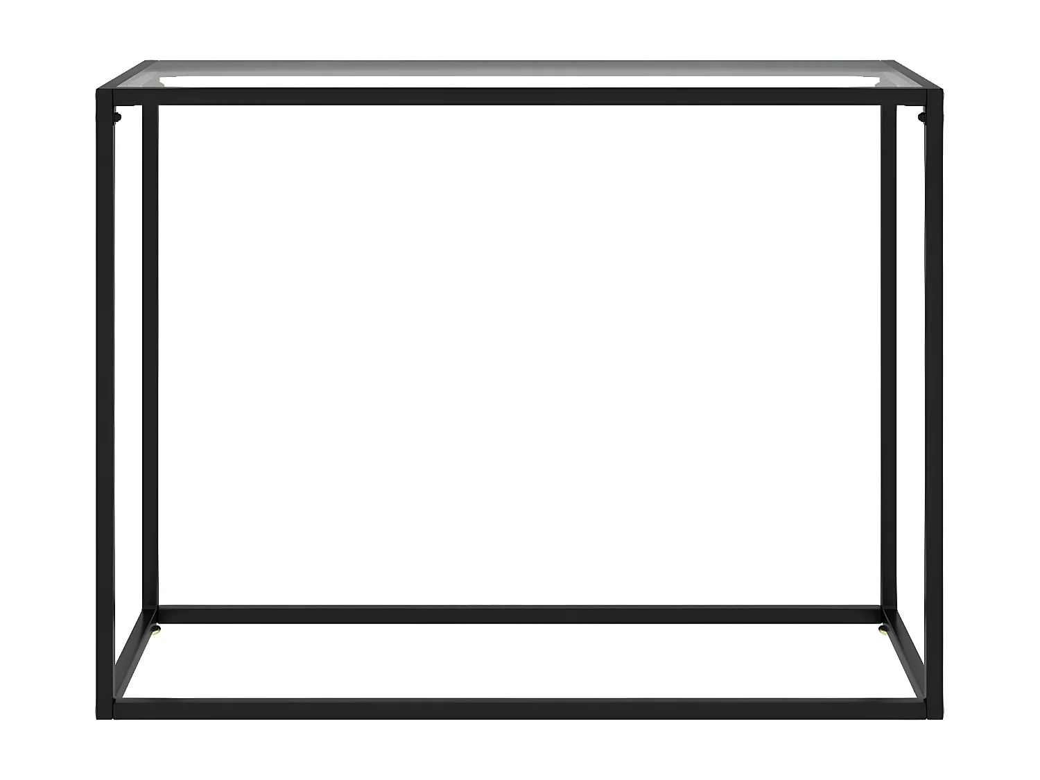 Mesa consola vidrio templado transparente 100x35x75 cm ES317823
