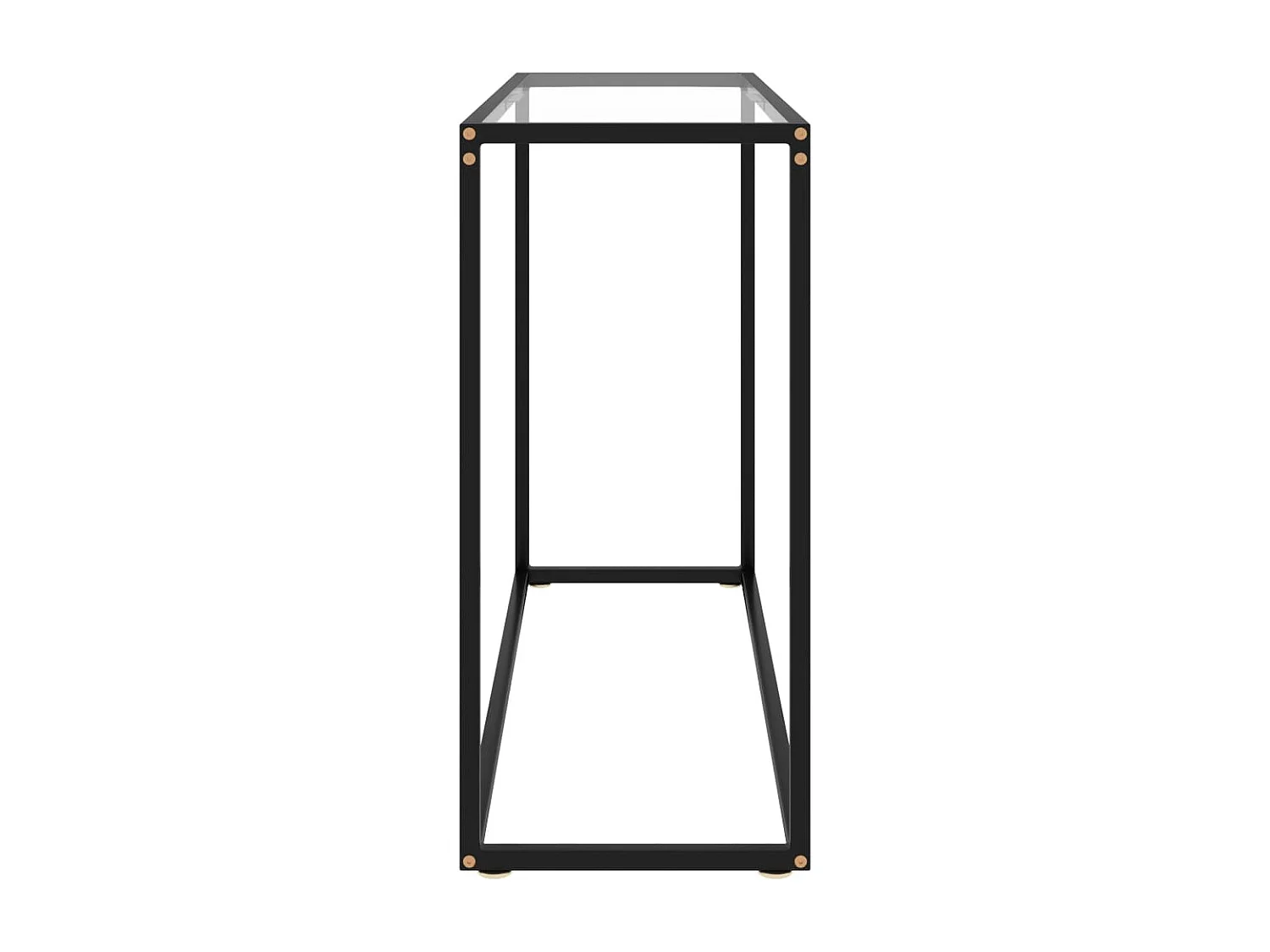 Mesa consola vidrio templado transparente 100x35x75 cm ES317823