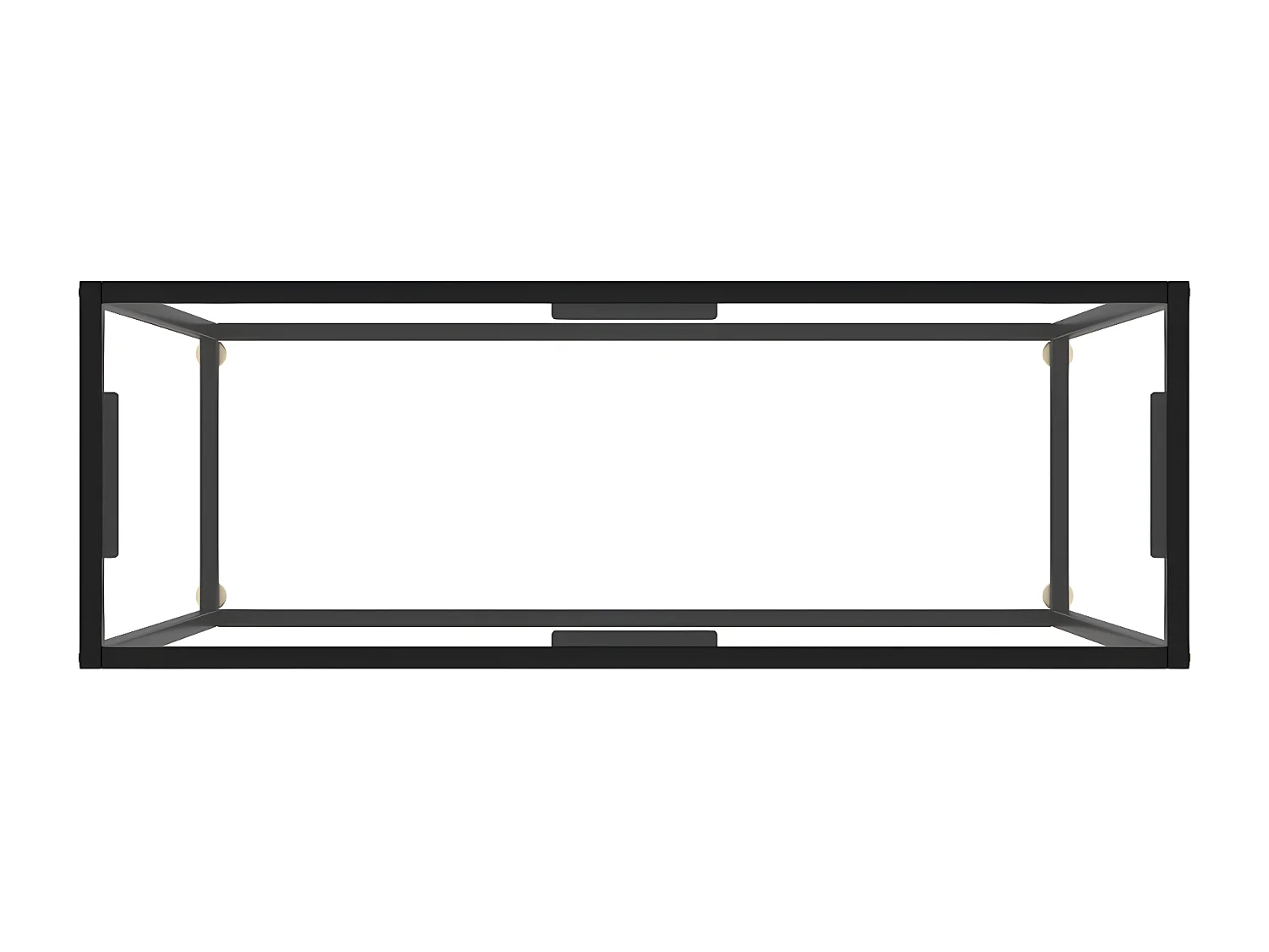 Mesa consola vidrio templado transparente 100x35x75 cm ES317823