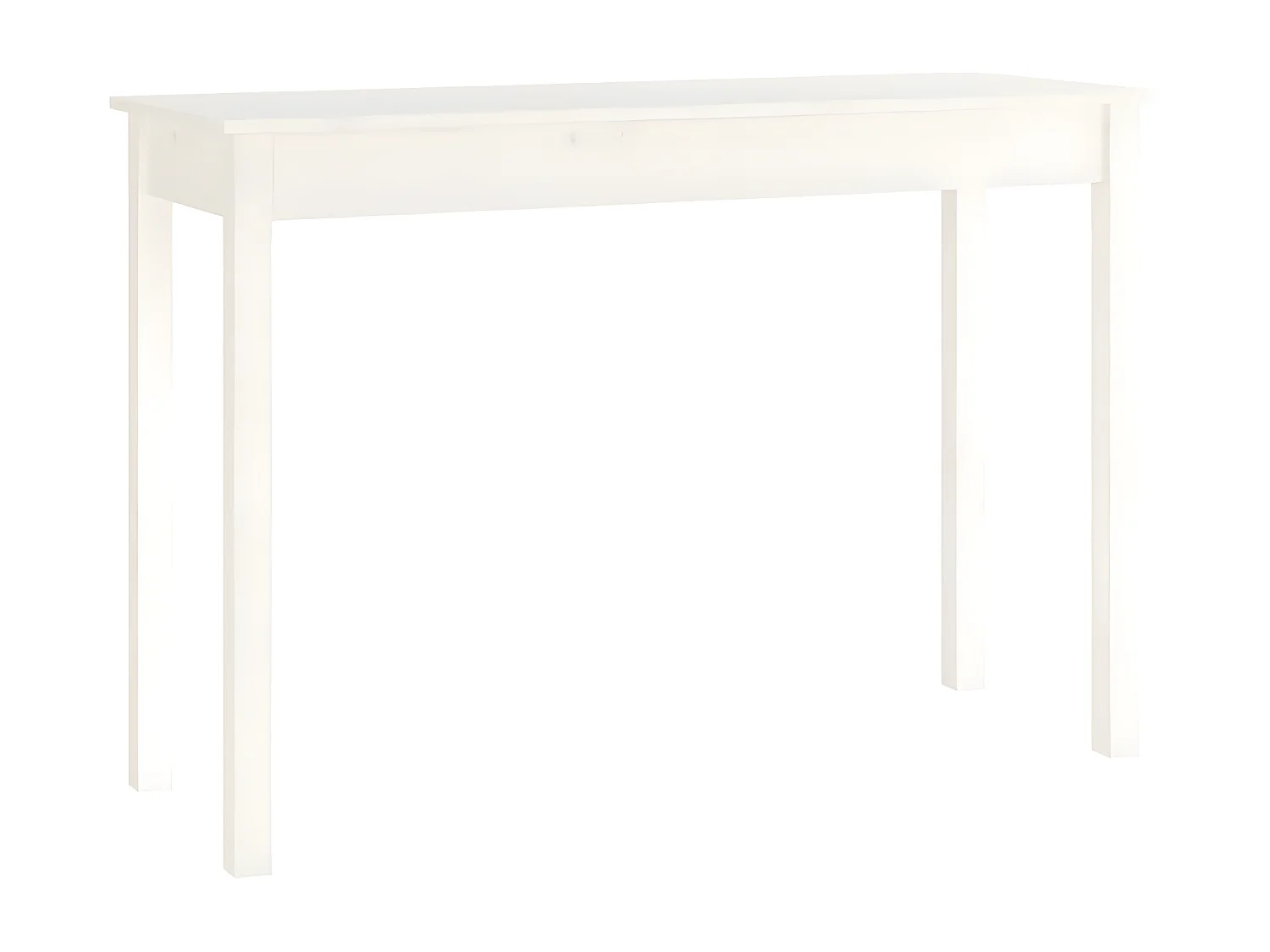 Table console Blanc 110x40x75 cm Bois massif de pin GHR84883