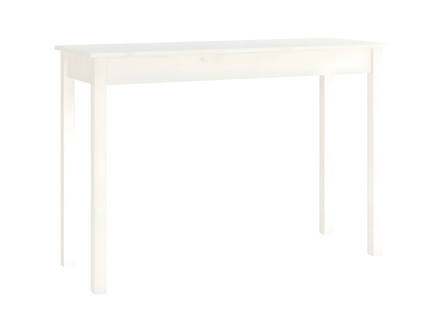 Konsolentisch,Flurtisch Weiß 110x40x75 cm Massivholz Kiefer -gkd921604