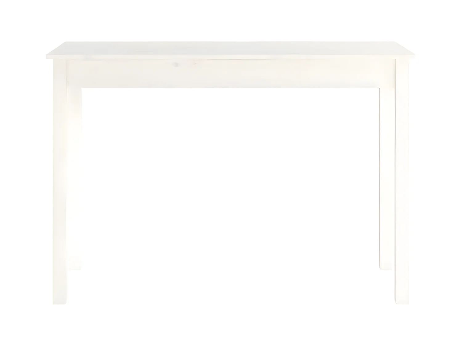 Konsolentisch,Flurtisch Weiß 110x40x75 cm Massivholz Kiefer -gkd921604