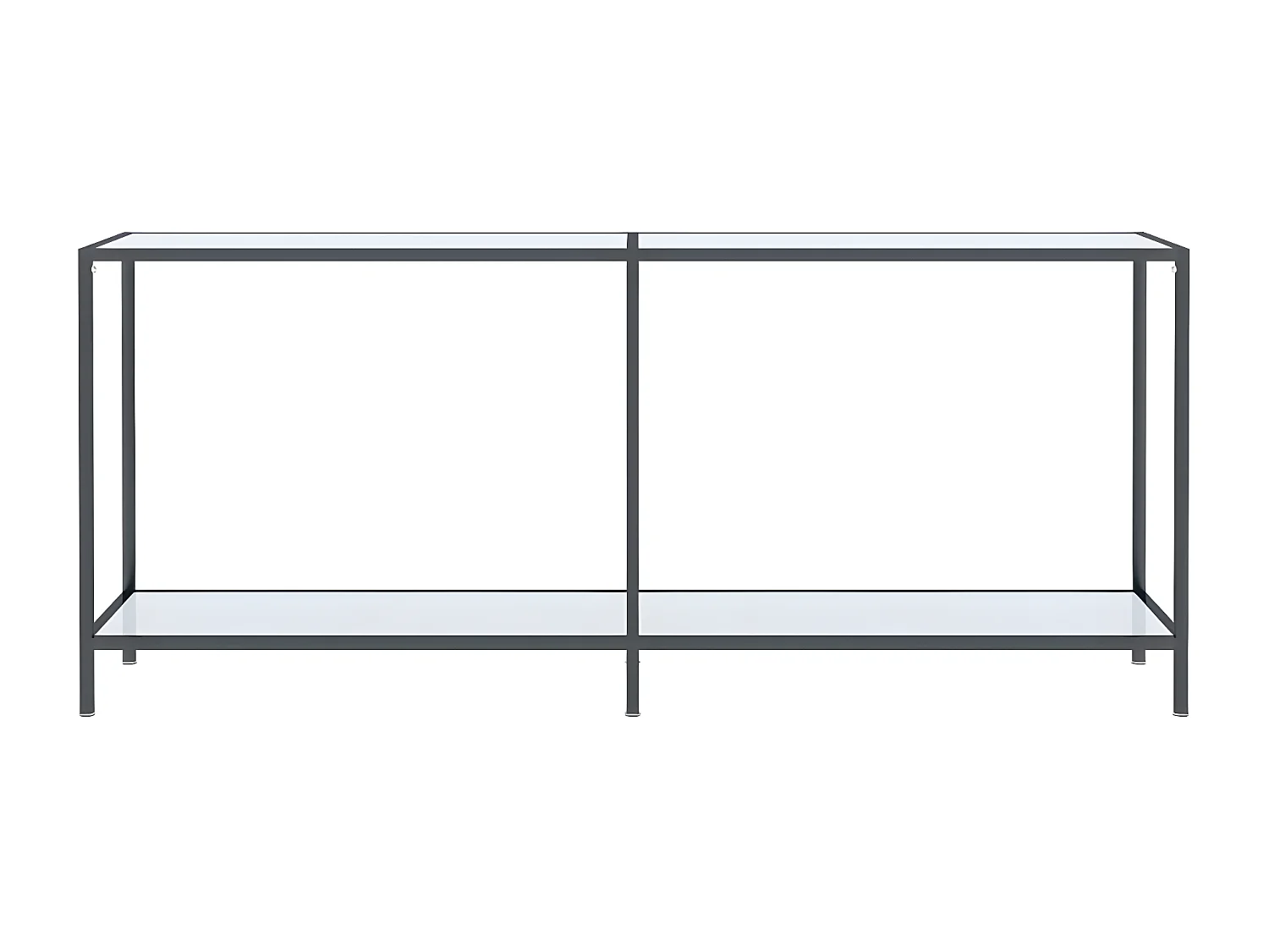Wandtafel 180x35x75,5 cm gehard glas wit NL545557