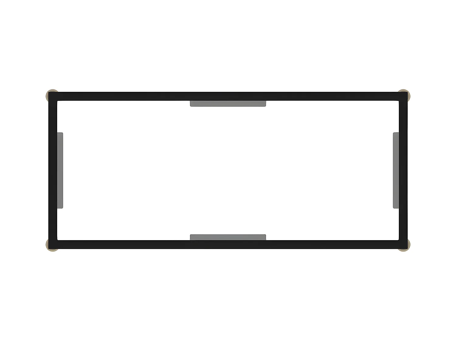 Konsolentisch,Flurtisch Transparent 80x35x75 cm Hartglas -gkd231008