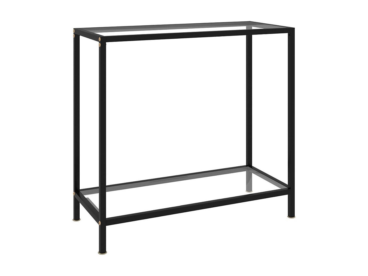 Tavolo Consolle Nero, 200 X 35 X 75,5 Cm, Vetro Temperato, 331707 - 6