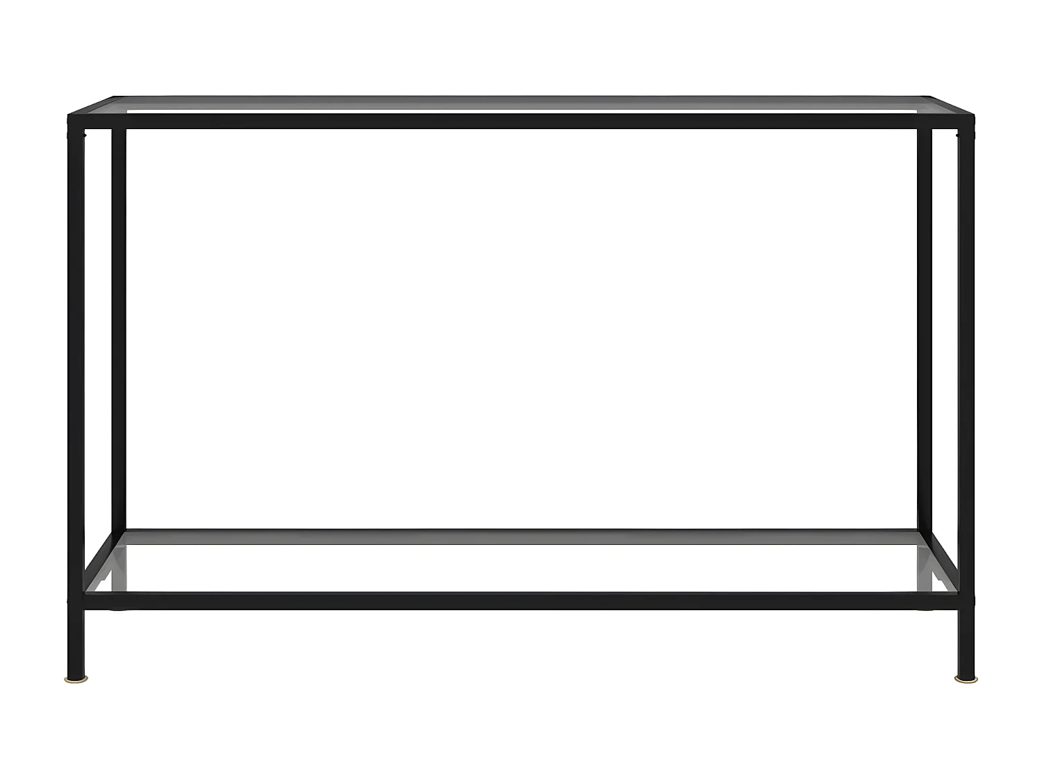 Table console Transparent 120x35x75 cm Verre trempé GHR87890