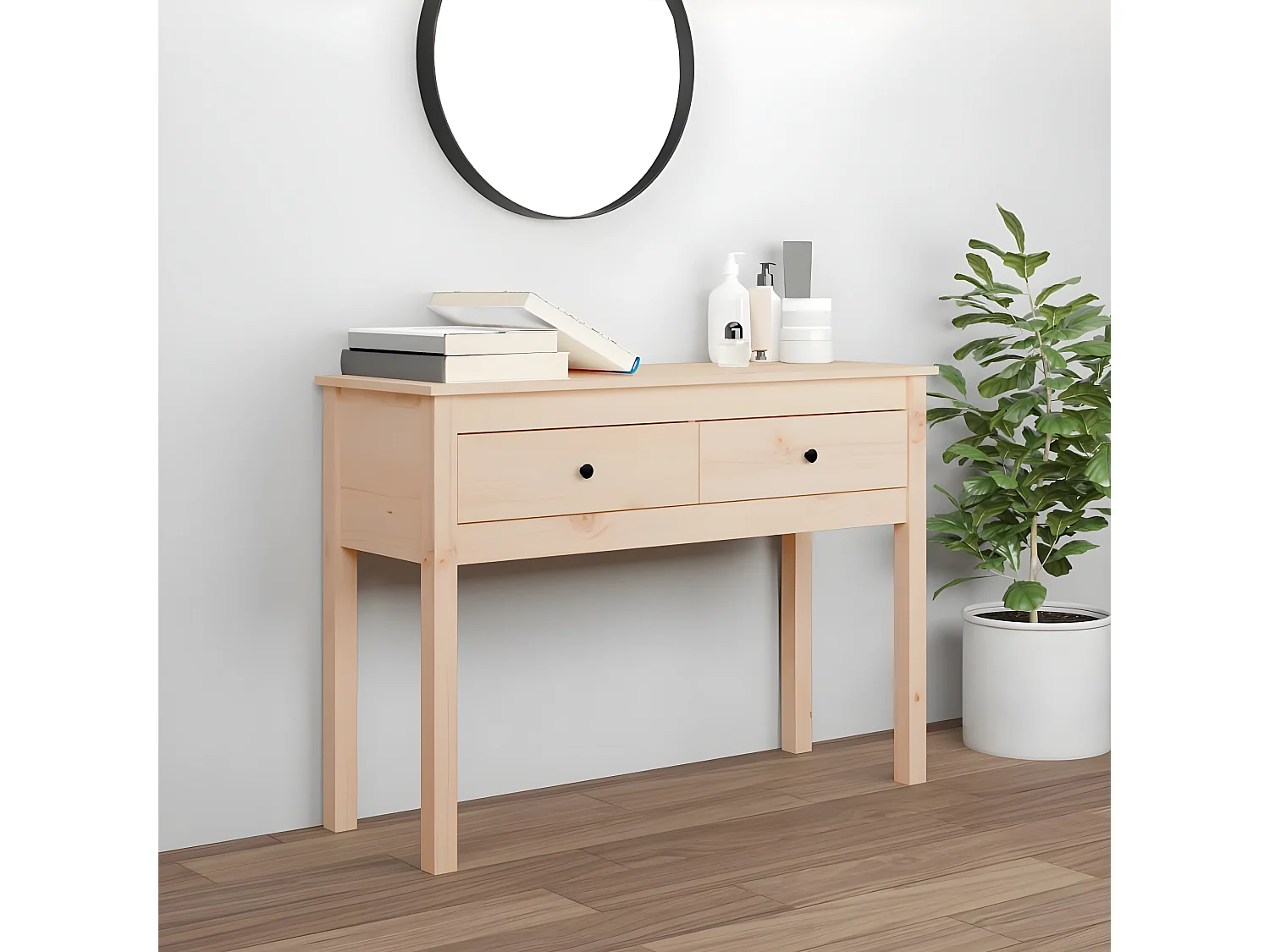 Table console 100x35x75 cm Bois massif de pin GHR90553