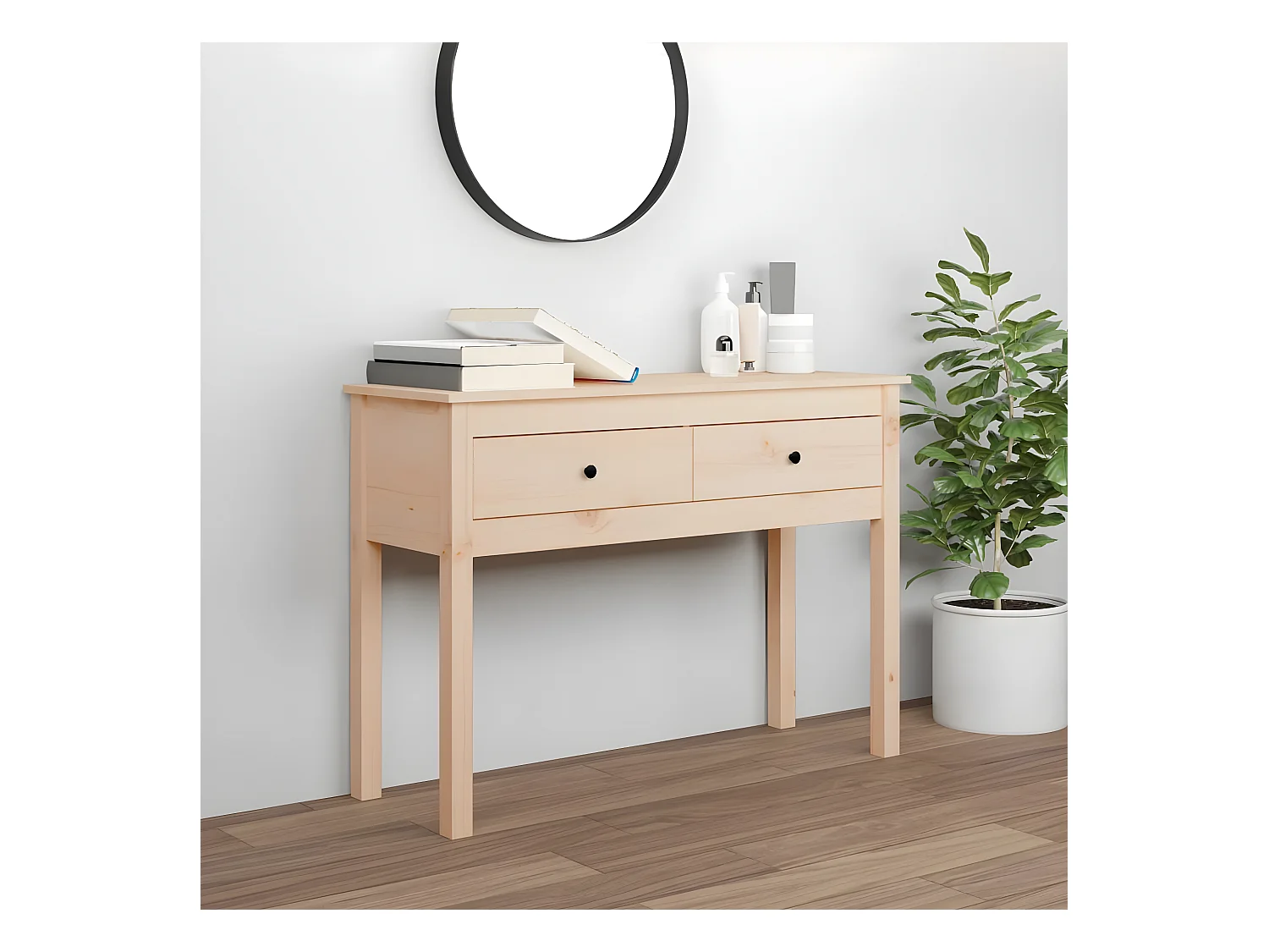 Table console 100x35x75 cm Bois massif de pin GHR90553